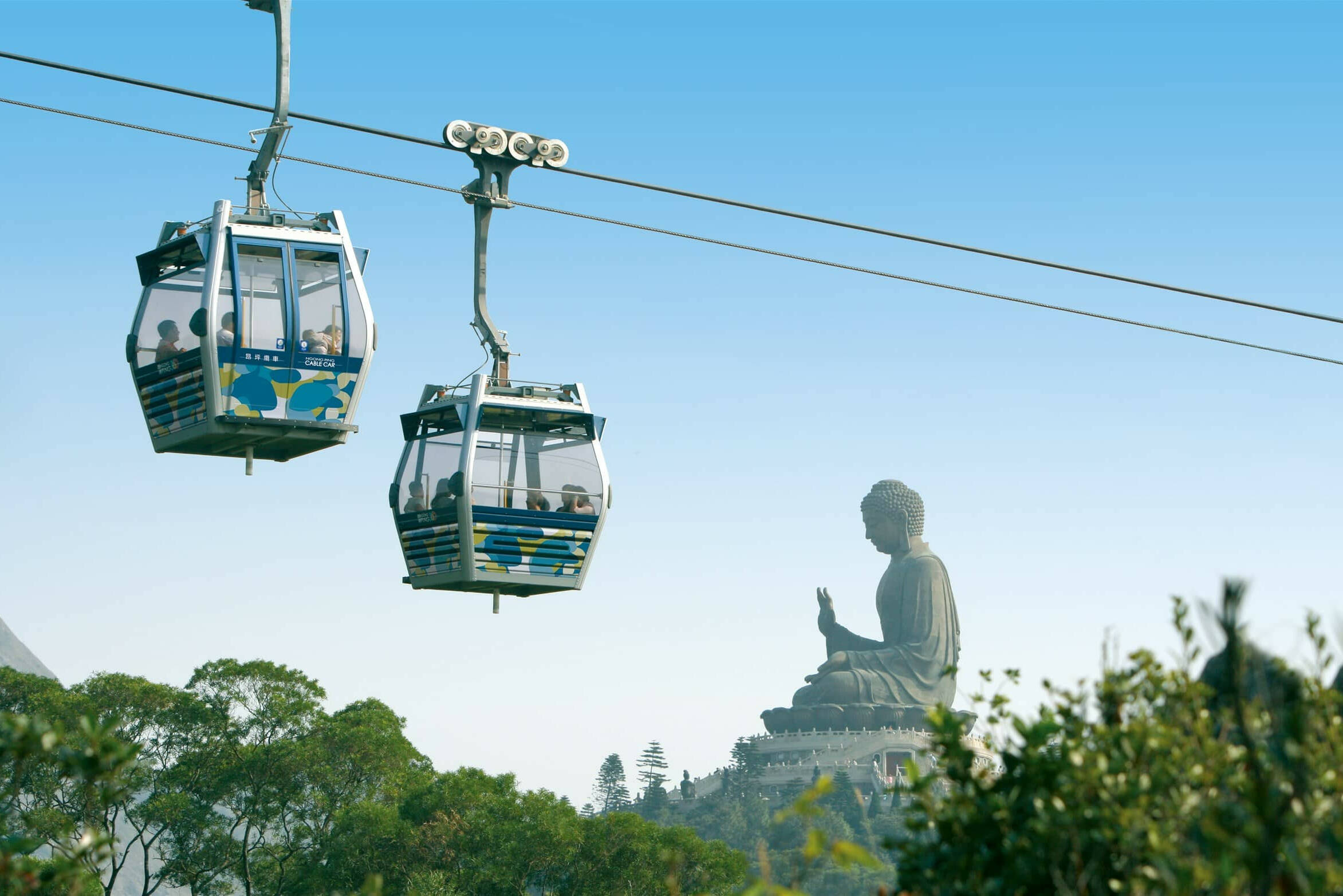 Lantau eiland kabelbaan Hong Kong China