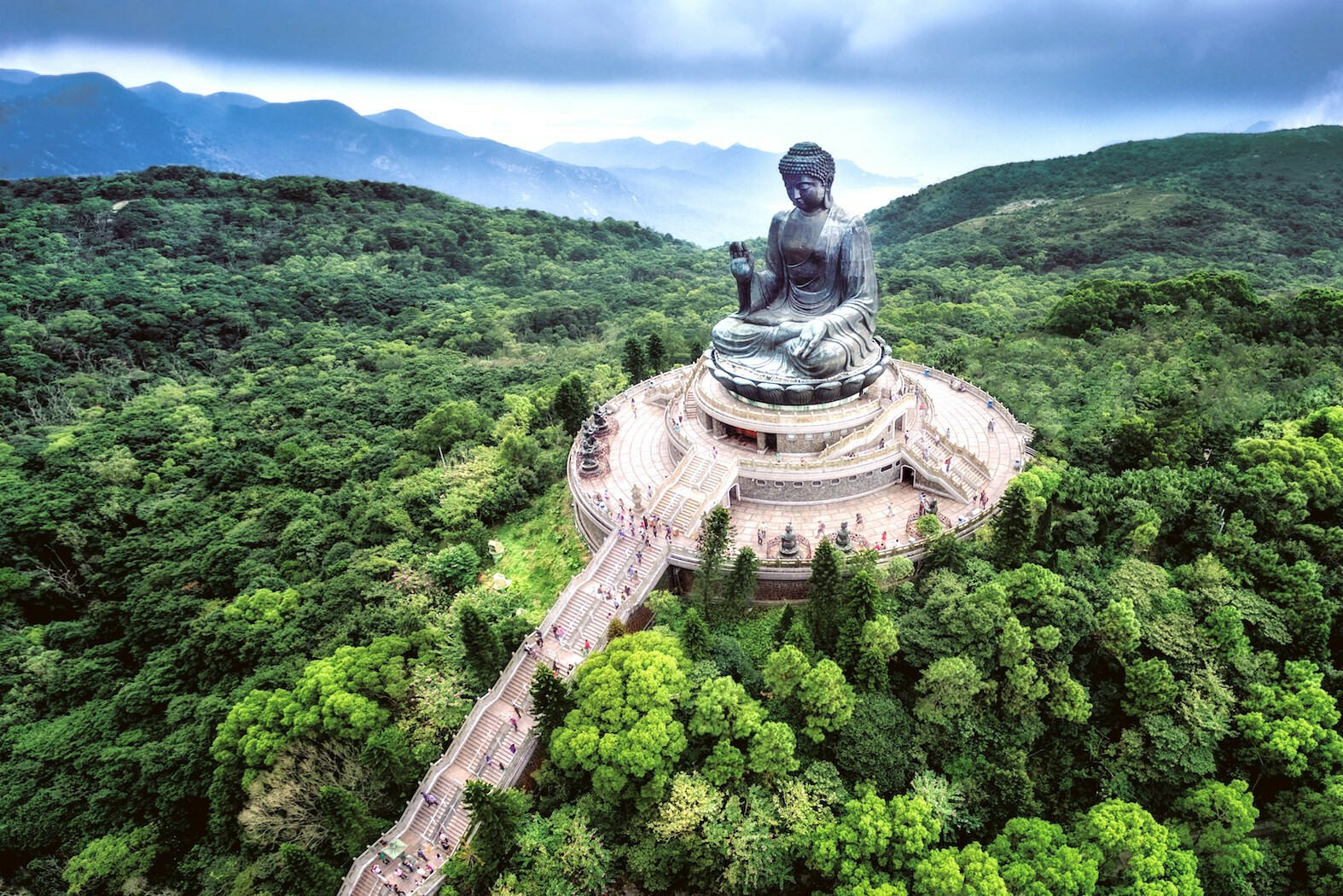 Boedha beeld Lantau eiland Hong Kong China