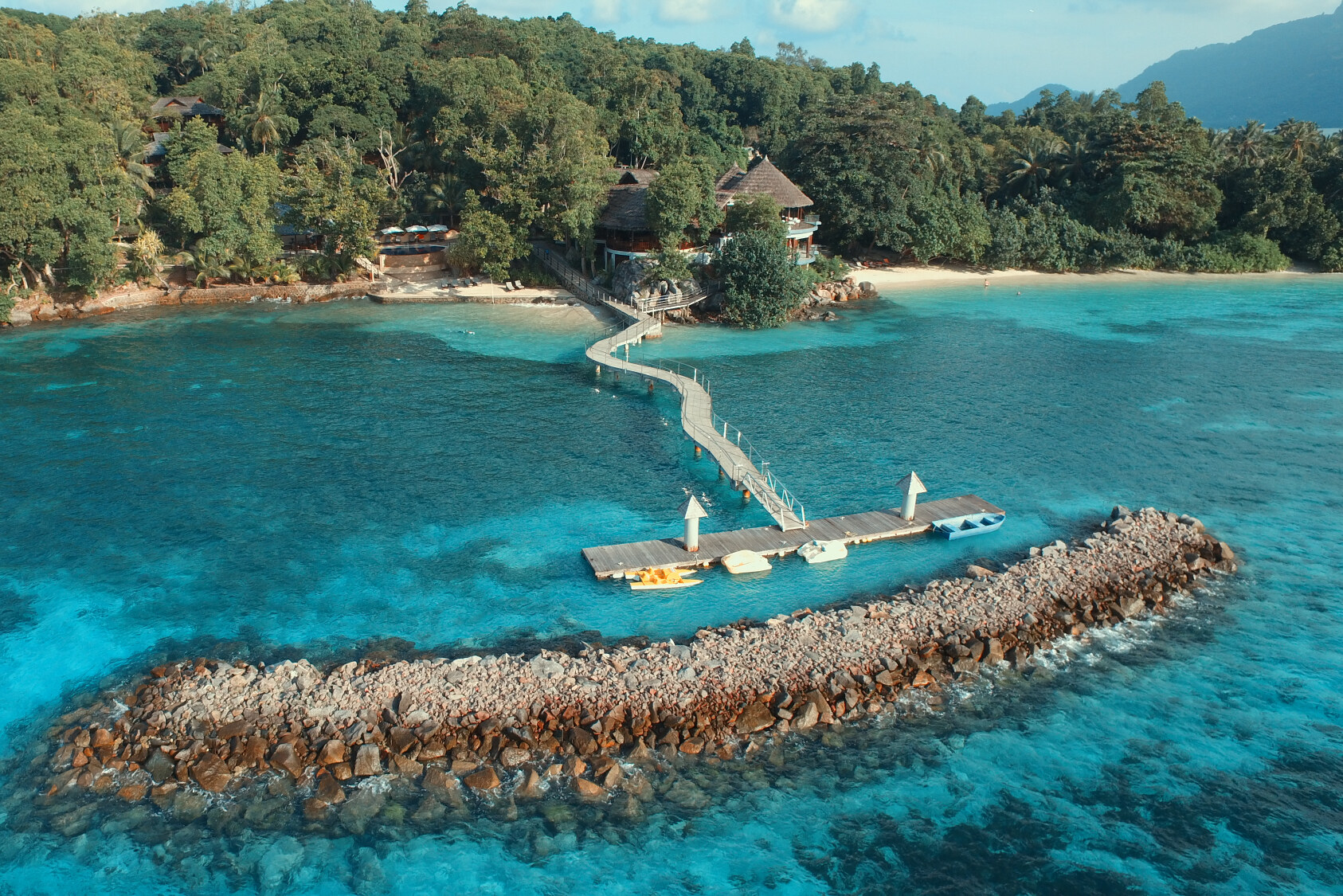 Pier van Cerf Island Resort