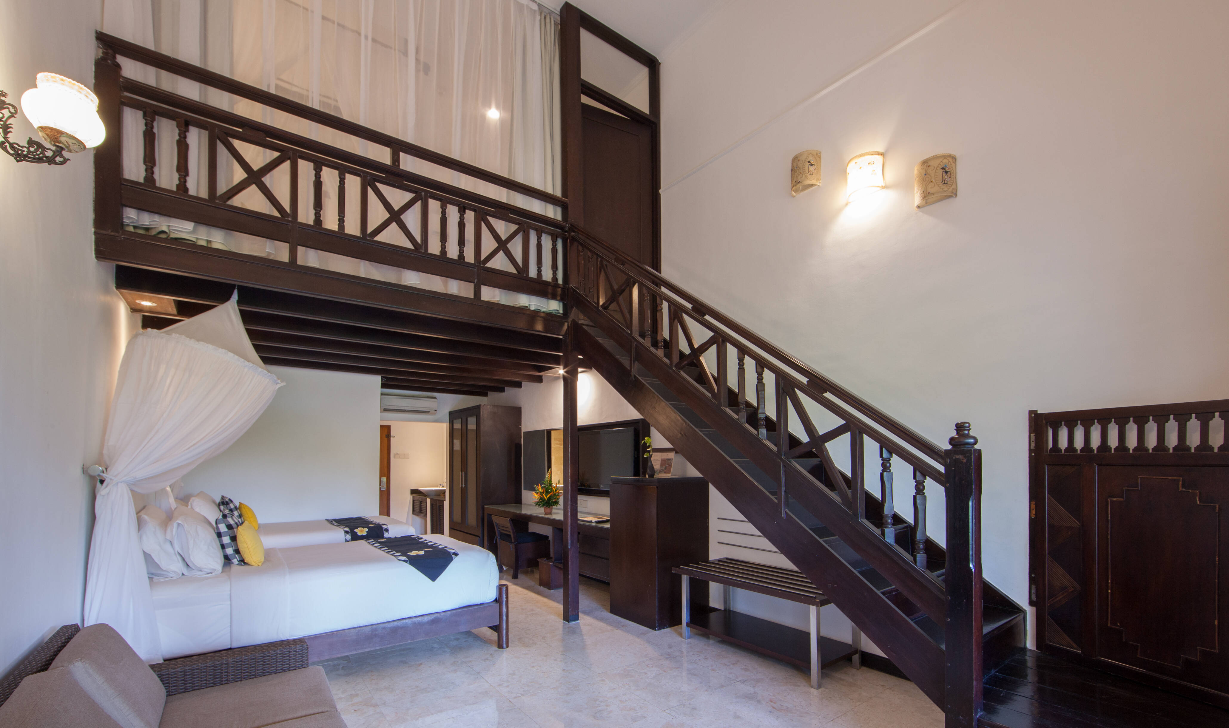 Deluxe Family kamer in het Legian Beach Hotel op Bali