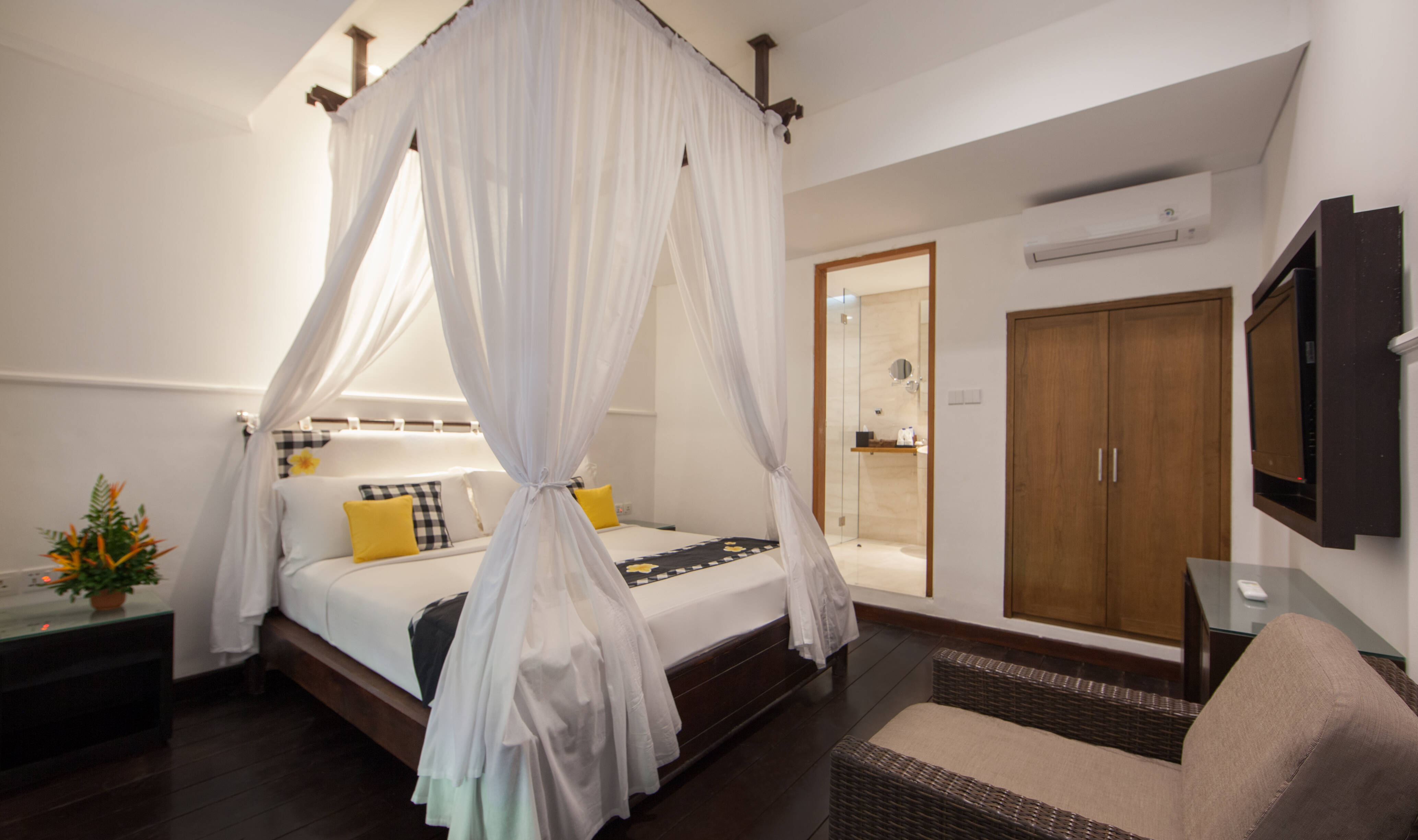 Deluxe Family kamer boven in het Legian Beach Hotel op Bali