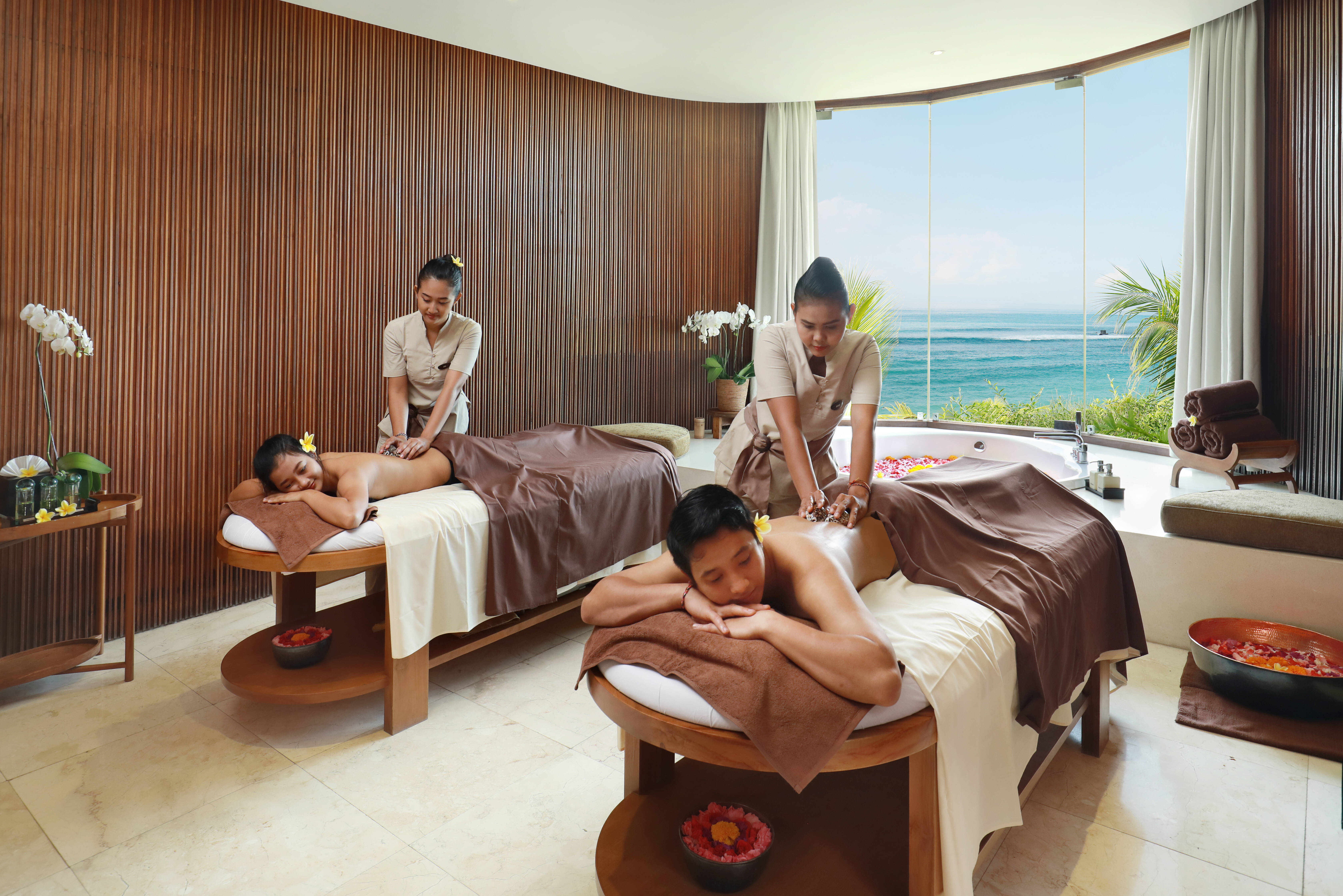Spabehandeling in de Ocean Spa in het Candi Beach Resort in Candidasa op Bali