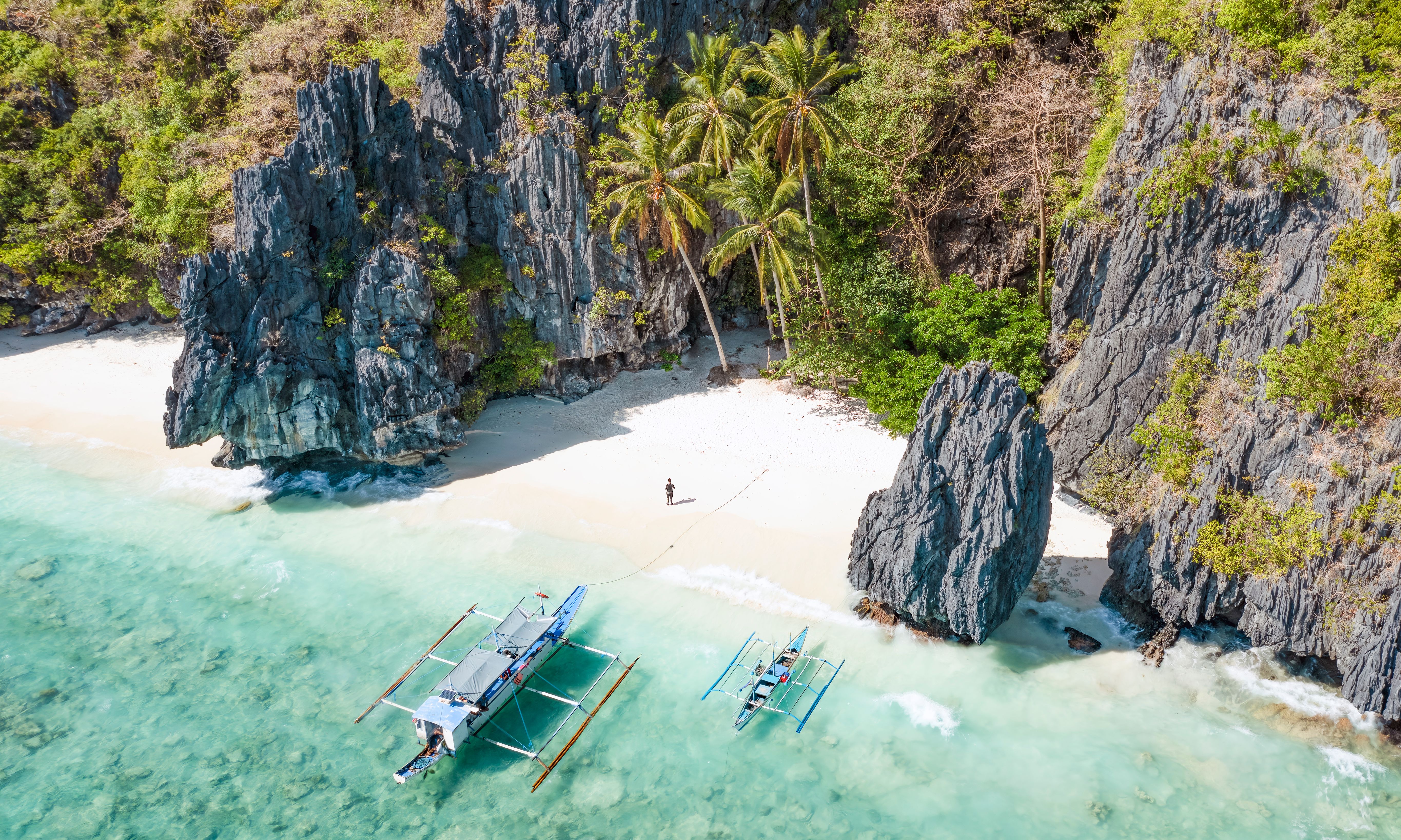 Filipijnen-Palawan-El-Nido-Entalula-island-Bacuit-baai-lagune-boten