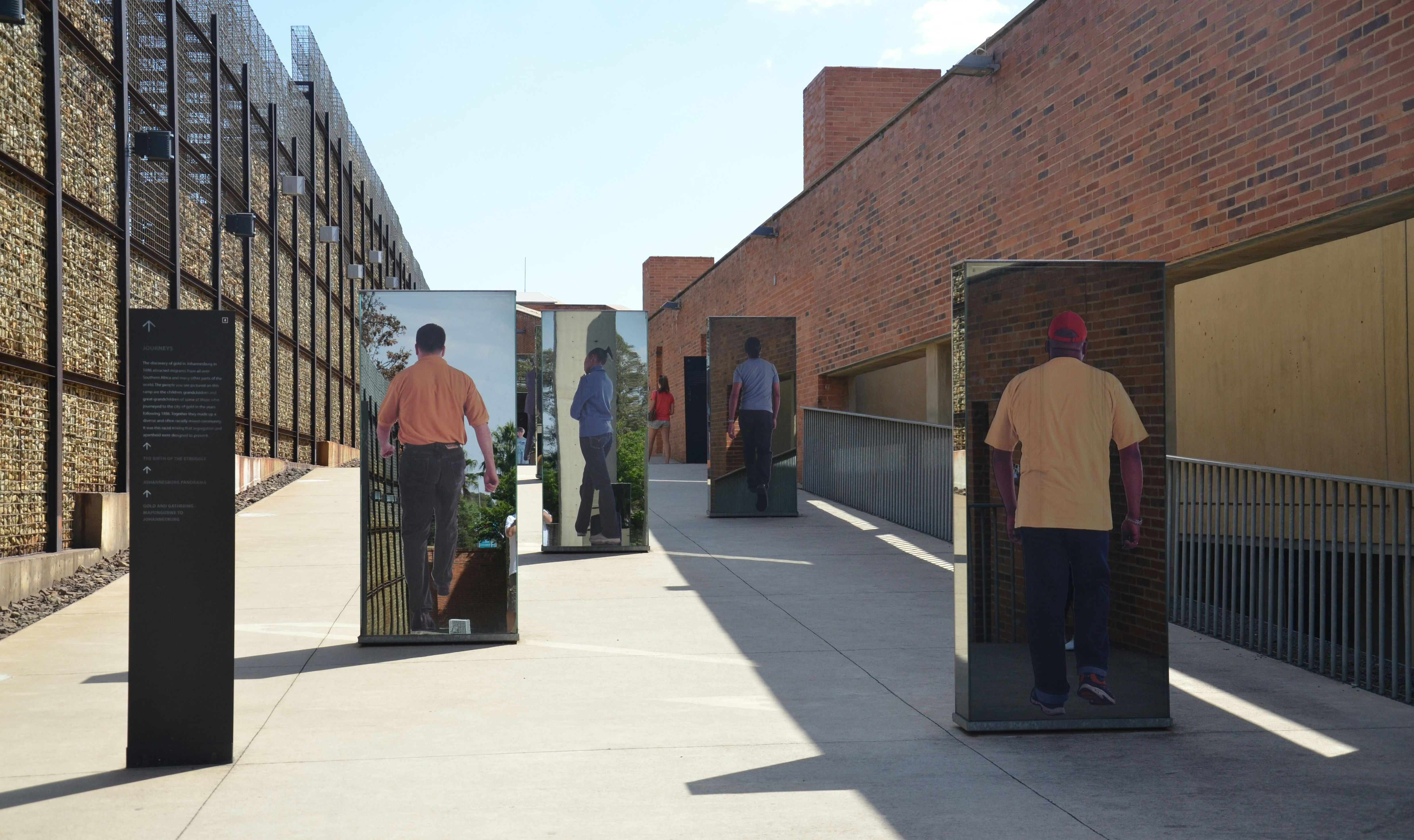 Apartheid museum in Johannesburg Zuid Afrika