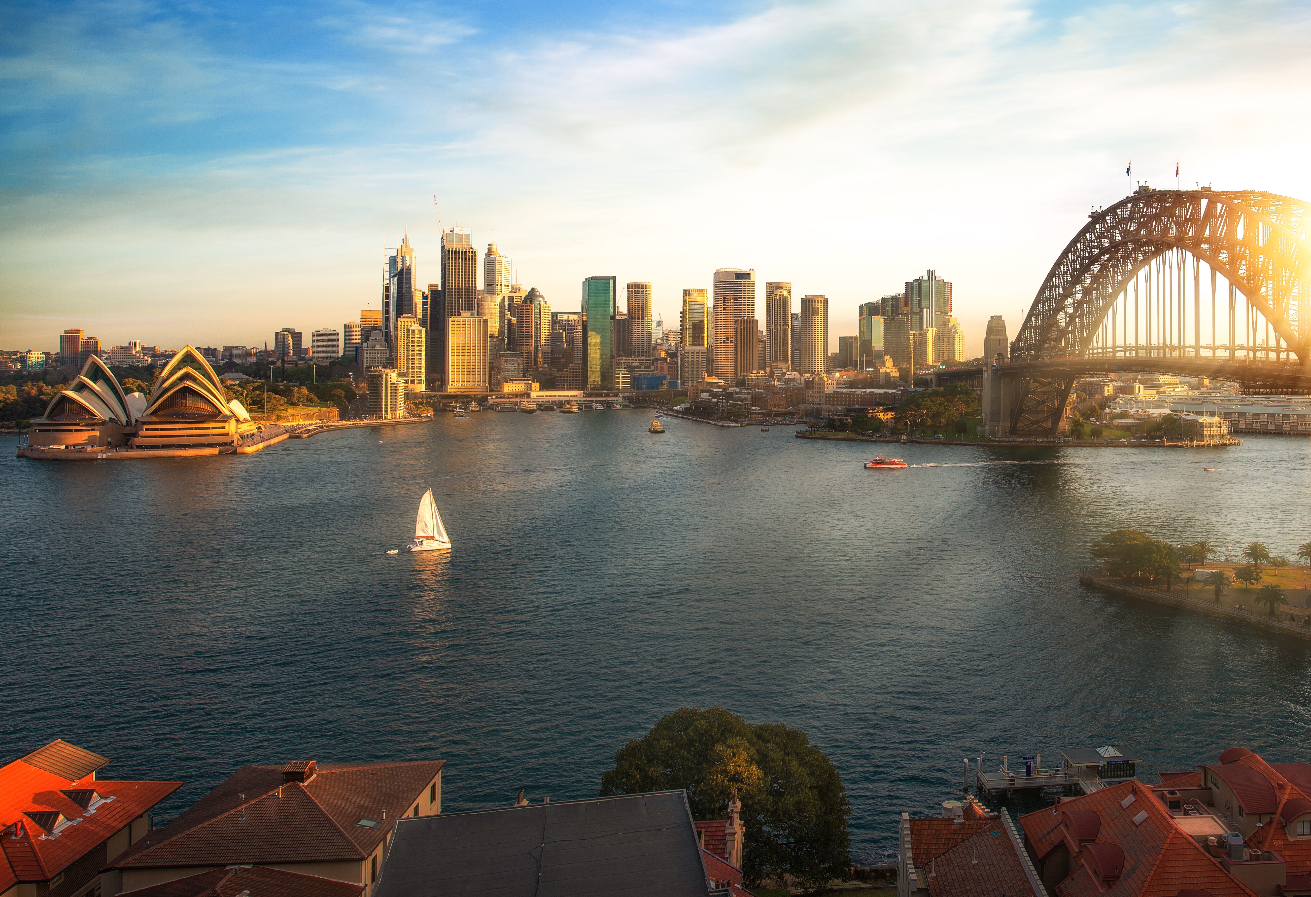 Sydney Opera House en Harbour Bridge Australië
