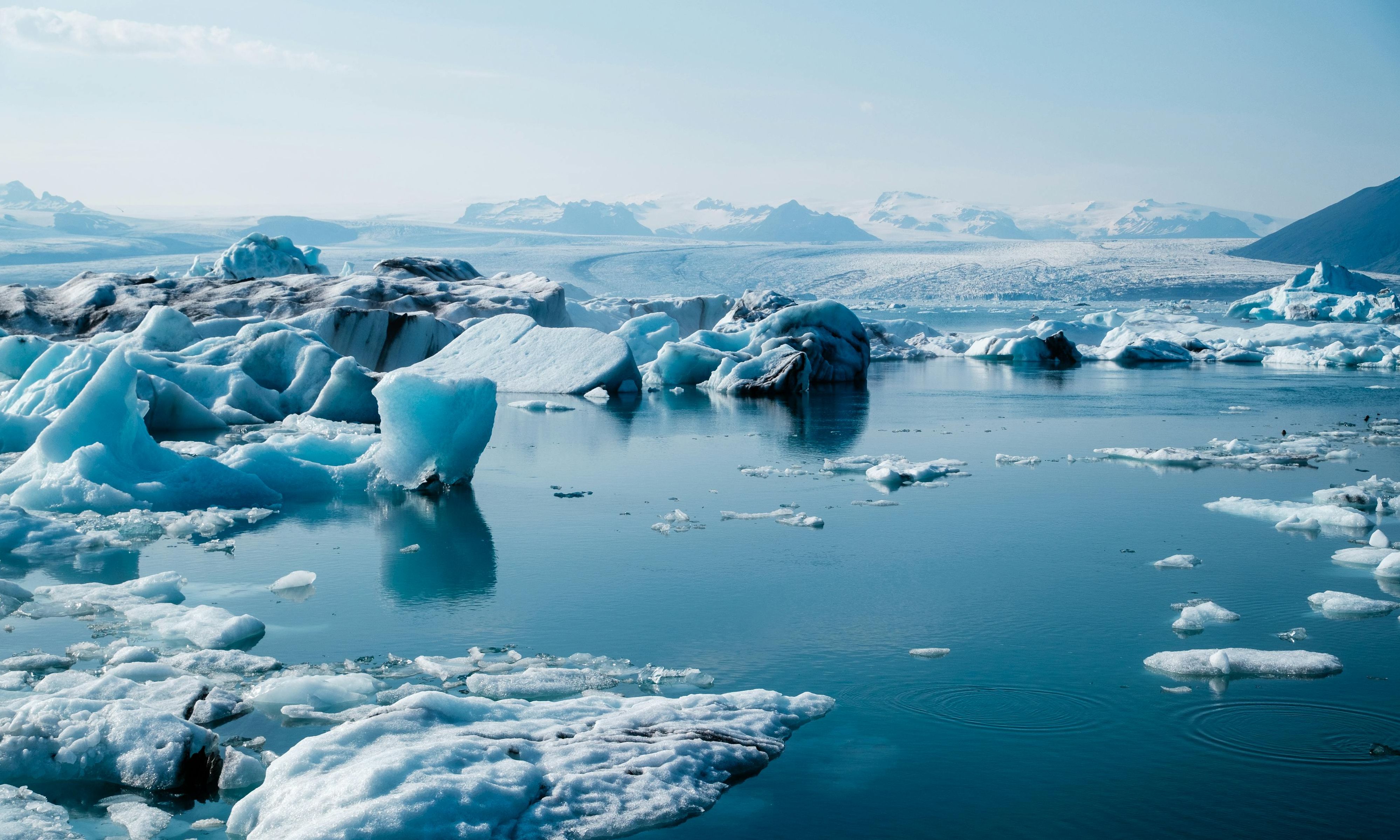 Jokulsarlon, gletsjermeer, IJsland