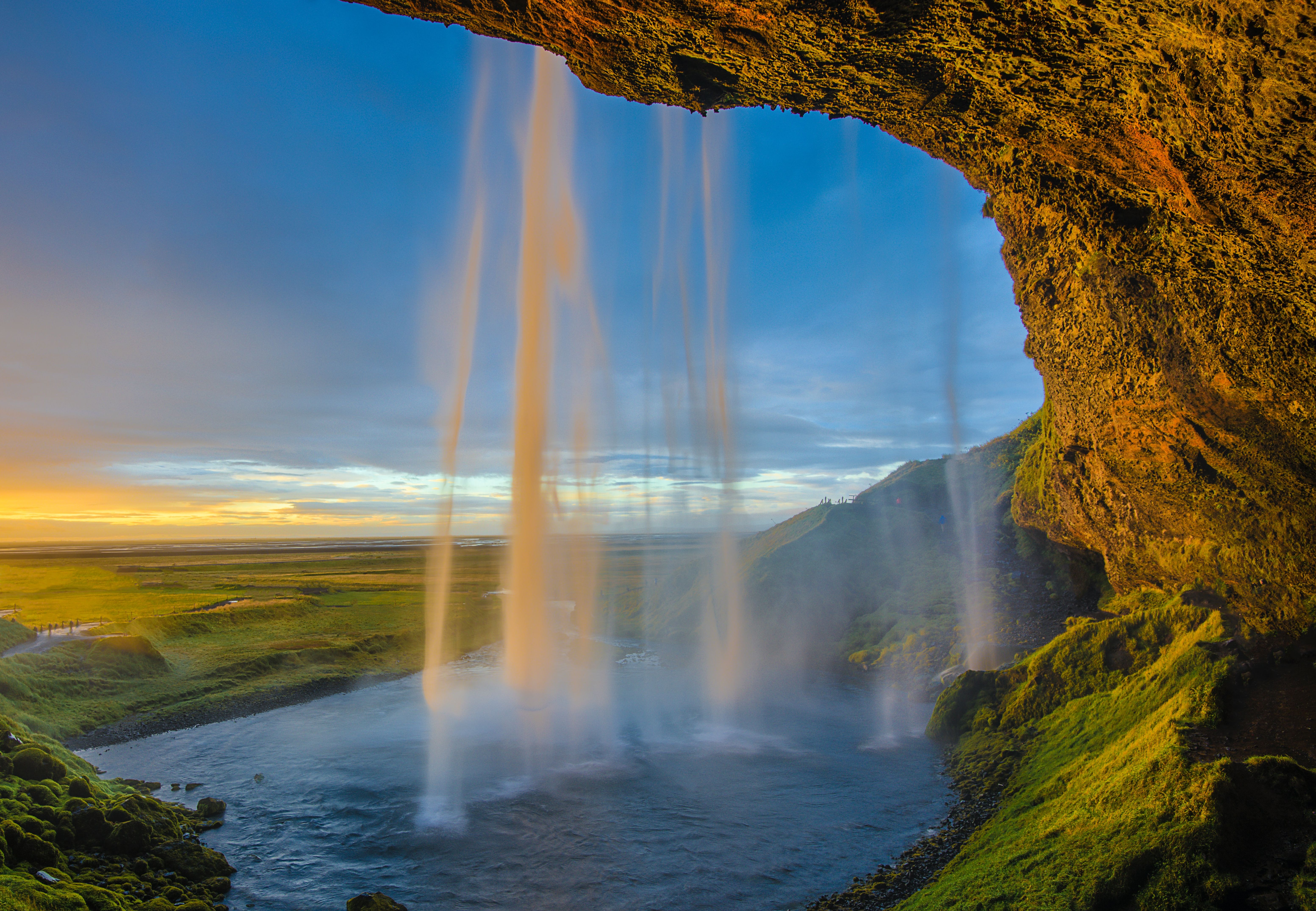 Seljalandfoss waterval, IJsland