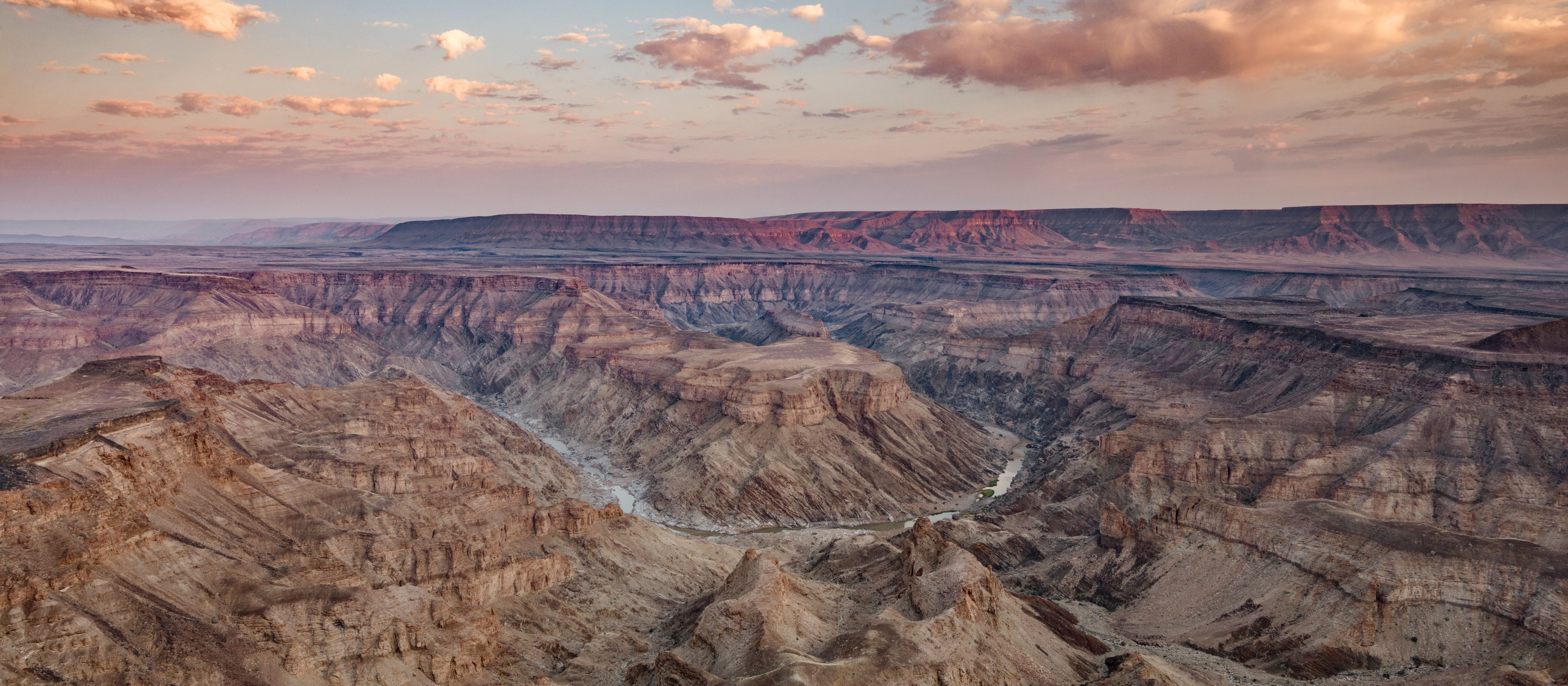 namibie-fish-river-canyon-zonsondergang