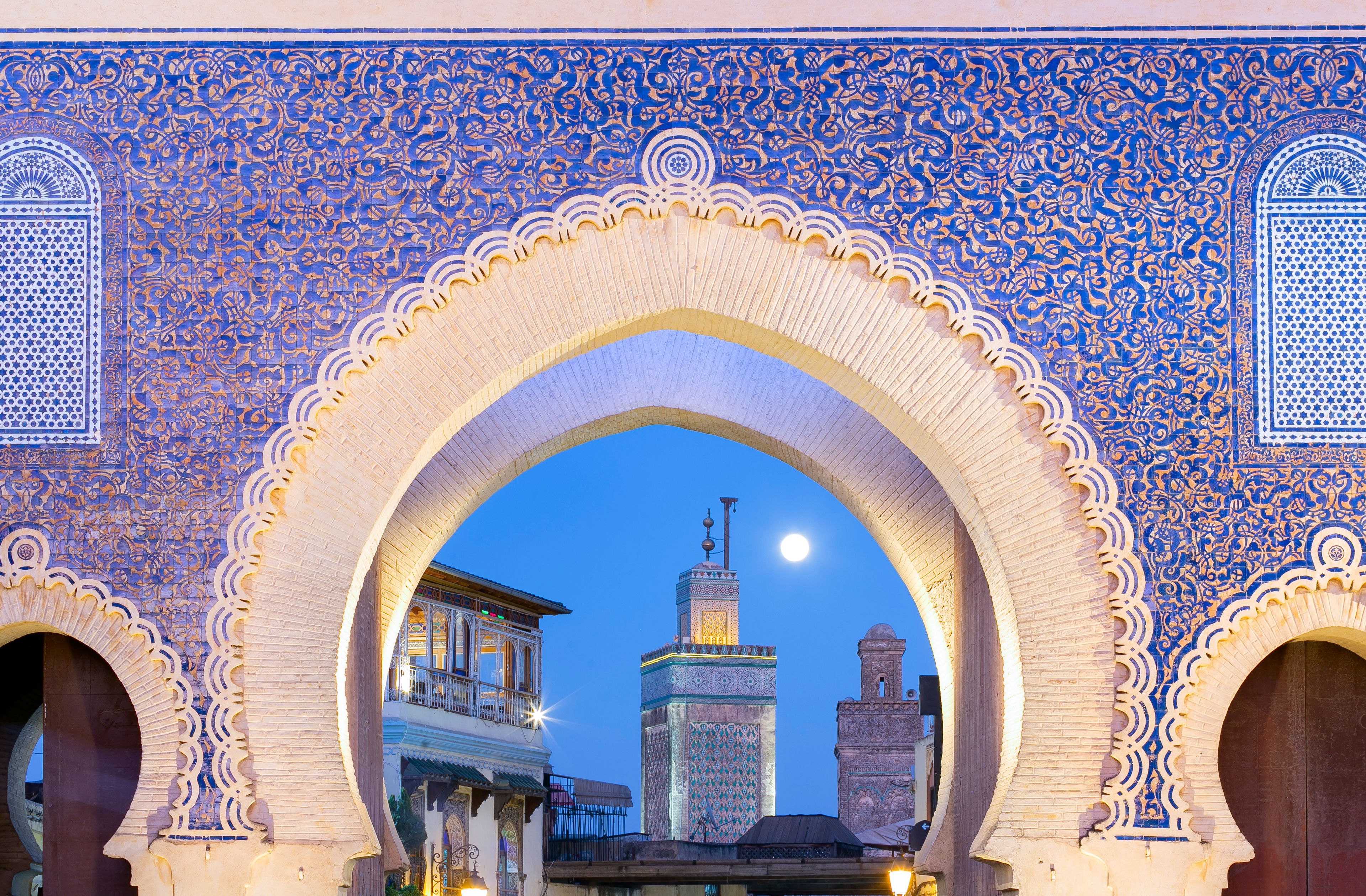 Marokko-Fez-Bab-Bou-Jeloud-gate