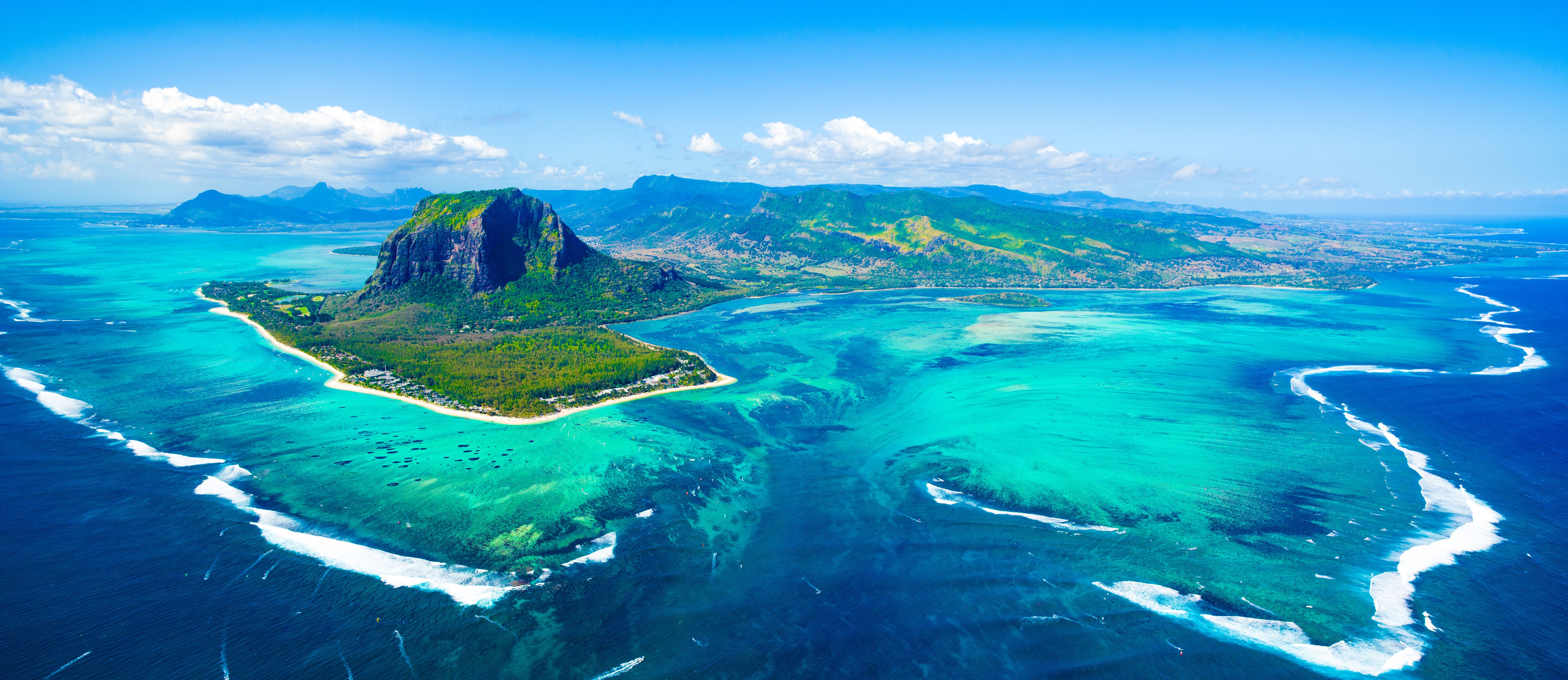 Mauritius-luchtfoto