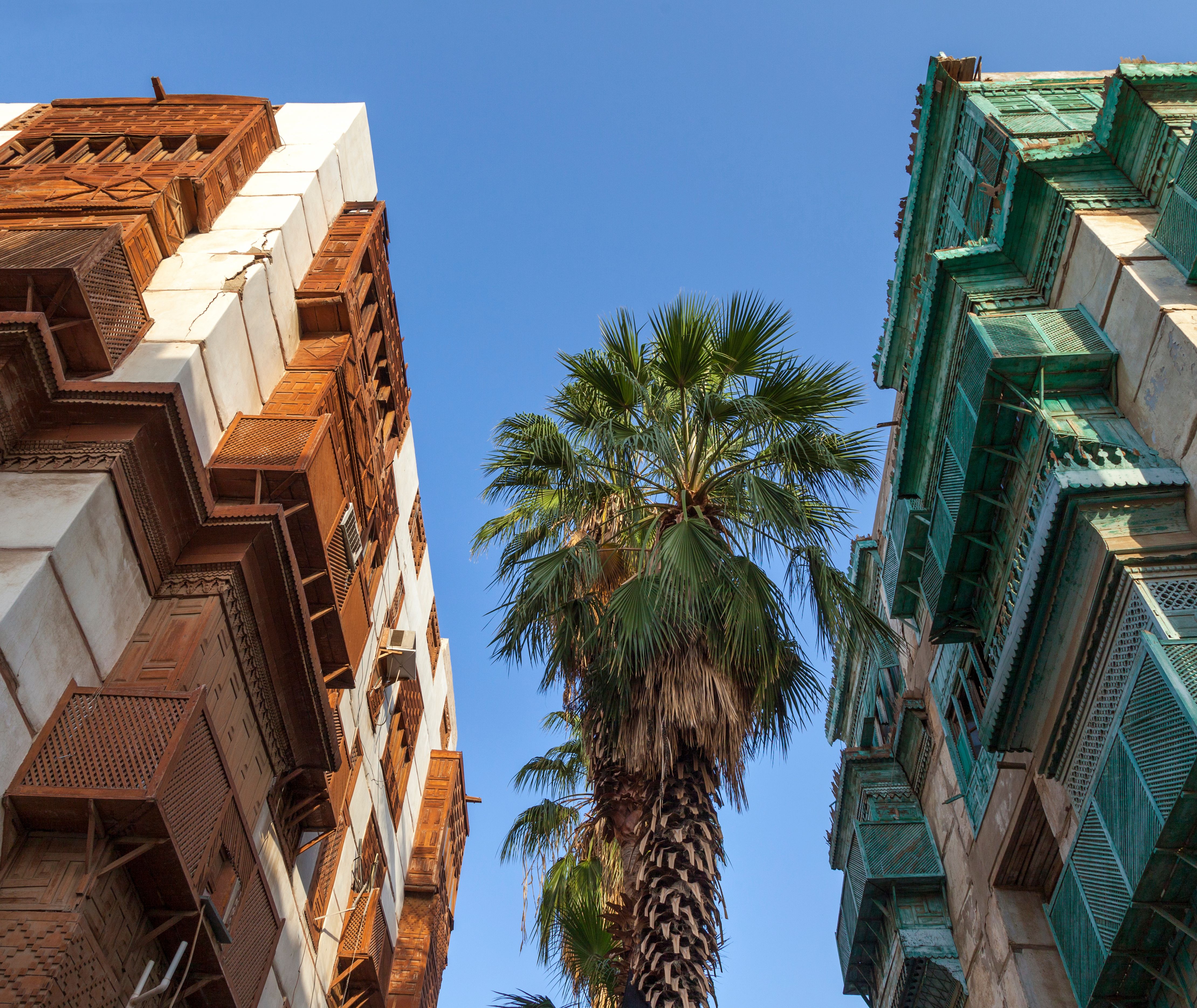 Saoedi-Arabie-Jeddah-Oude-Stad-Historisch-Unesco-Gebouwen-Al-Balad-Platinum