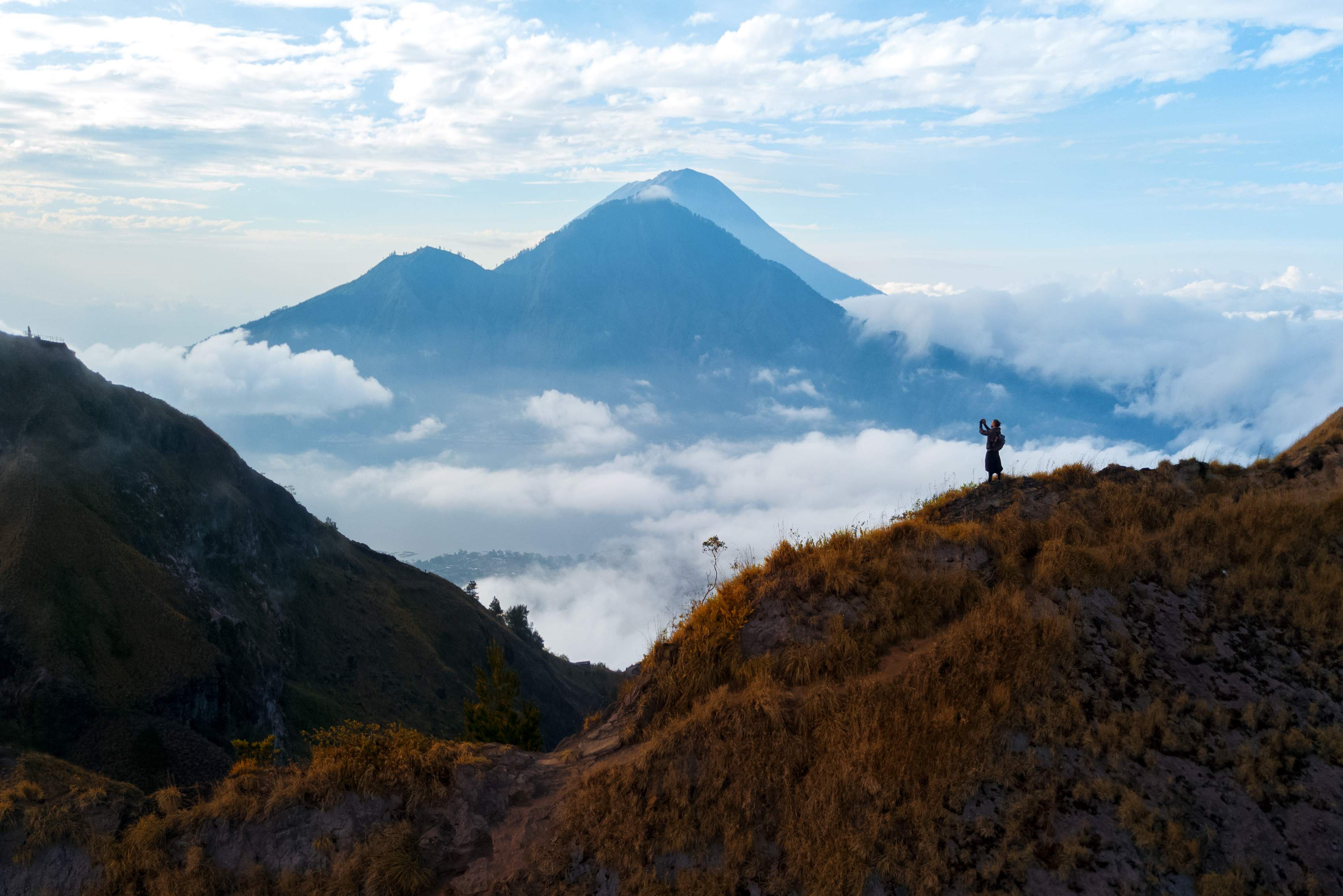 Batur vulkaan beklimmen op Bali