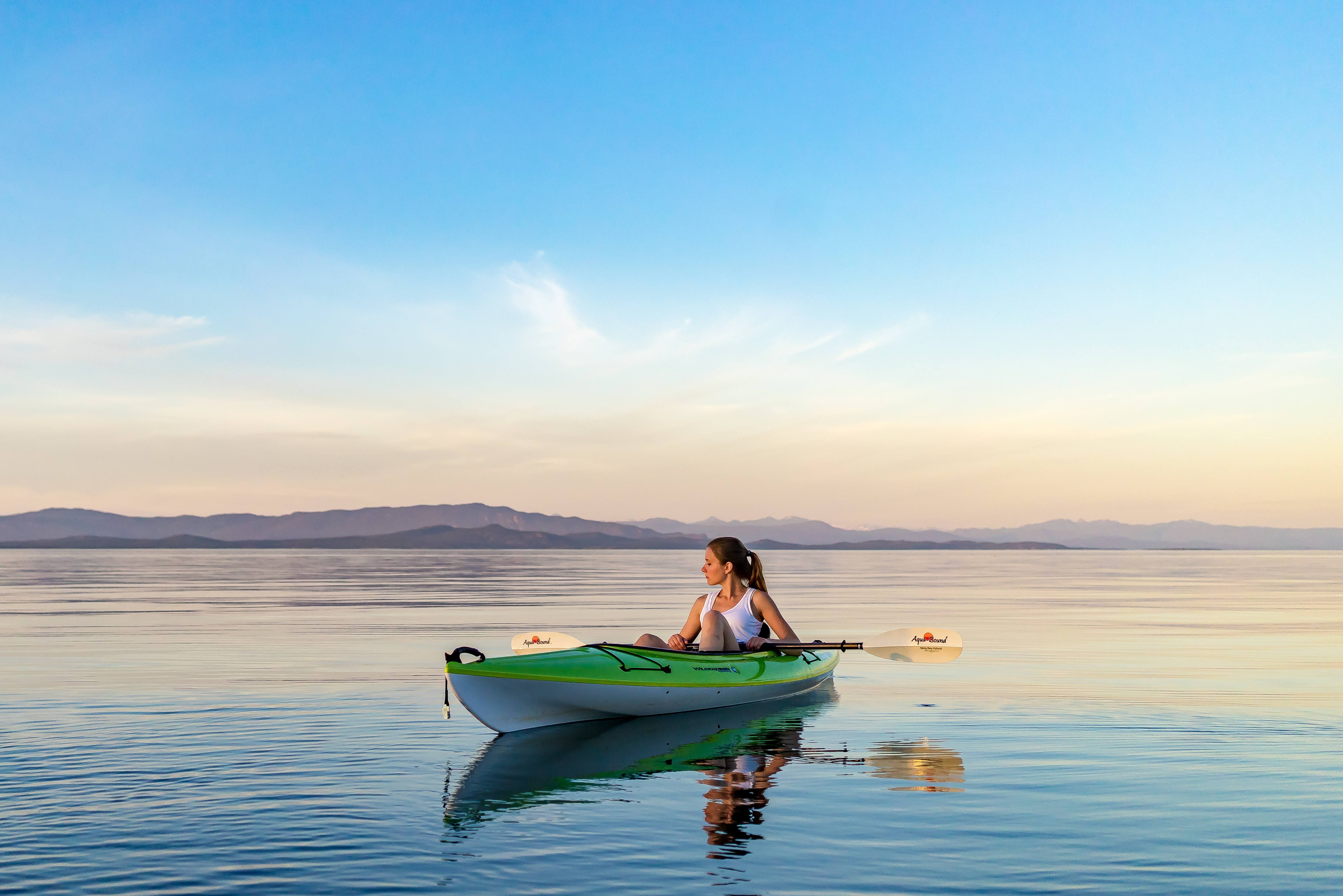 Genieten van een kajak tocht bij Hermanus