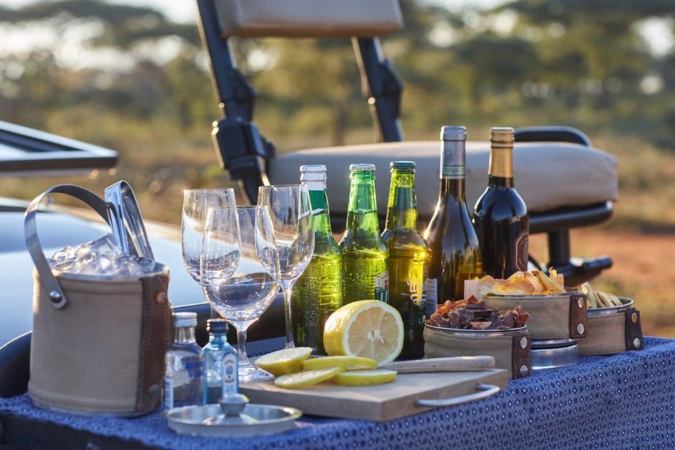 Drankje in de bush Zuid-Afrika
