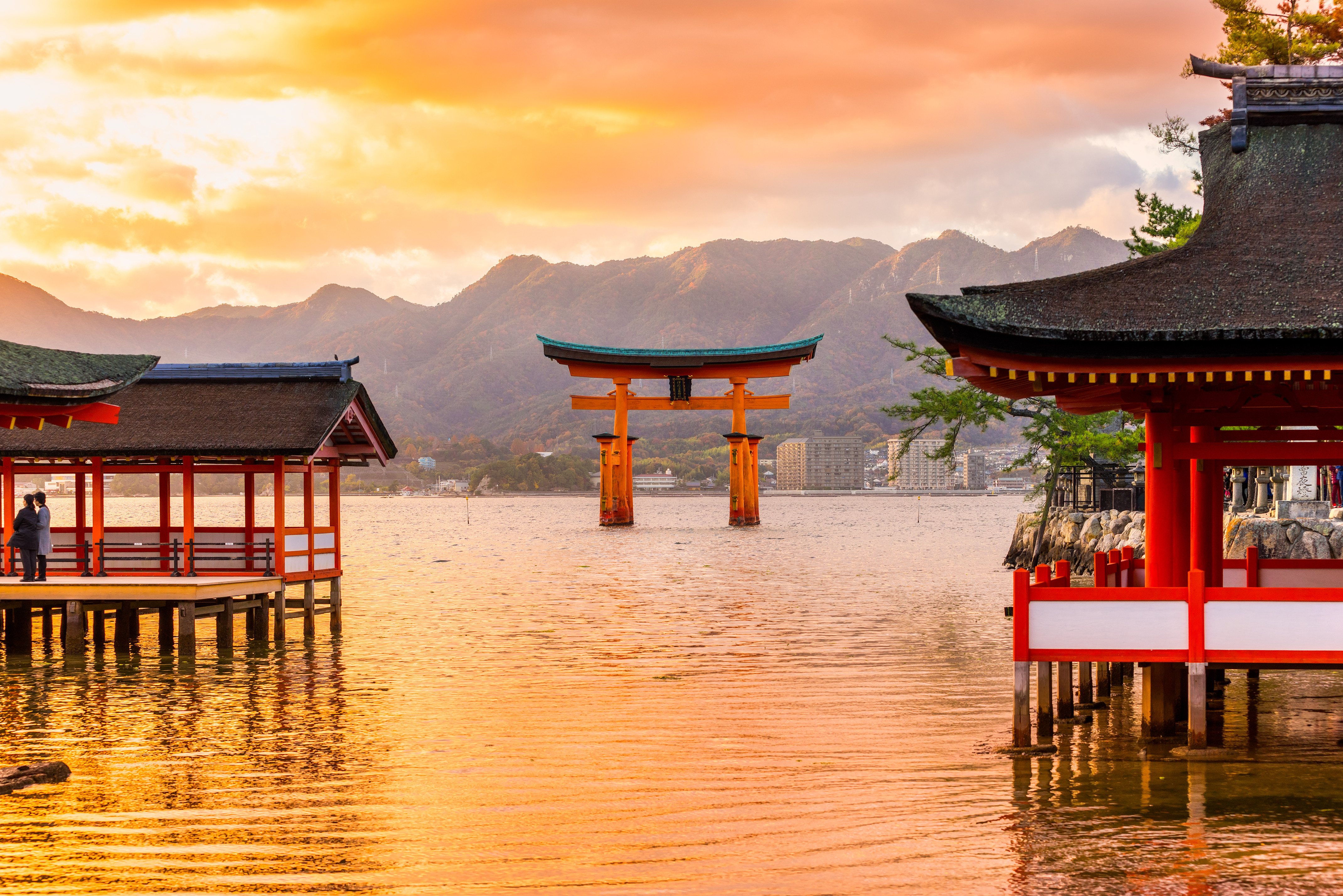Miyajima Island Torri Gate in Japan