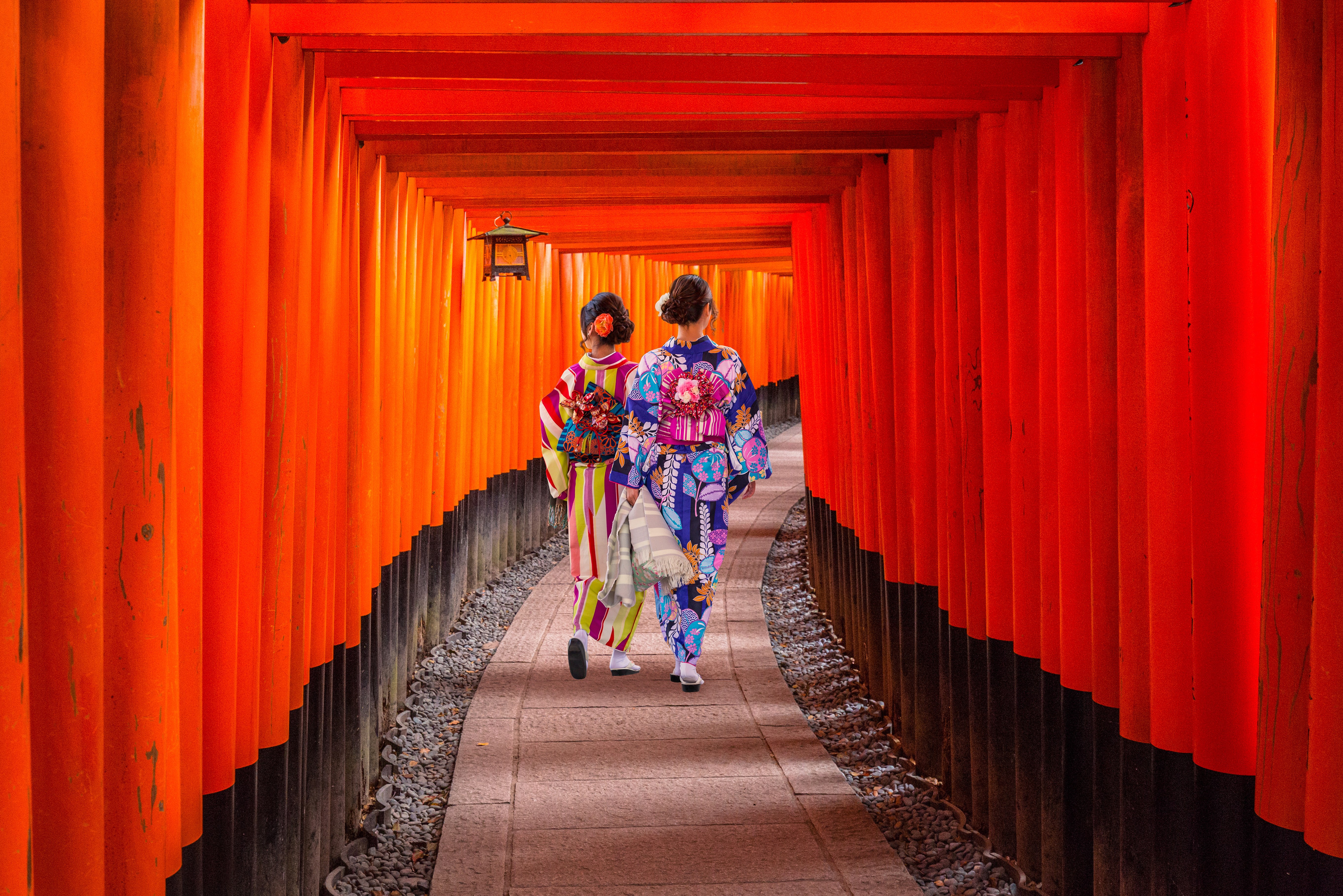 Fushimi Inari Shrine in Kyoto in Japan