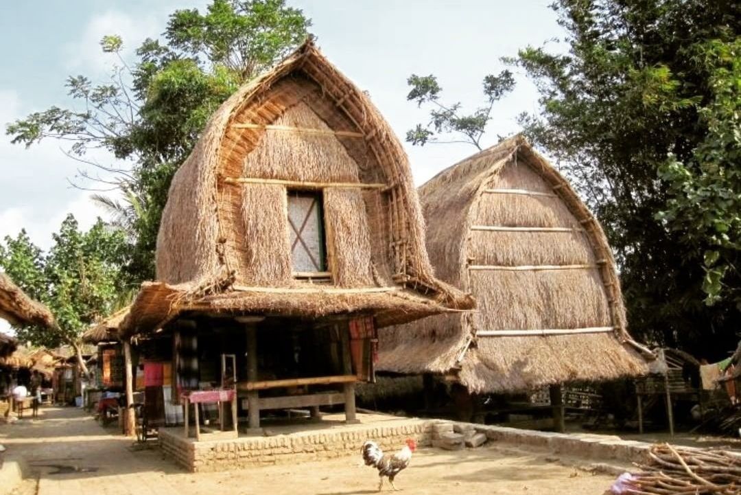 Traditioneel Sasak dorp op Lombok