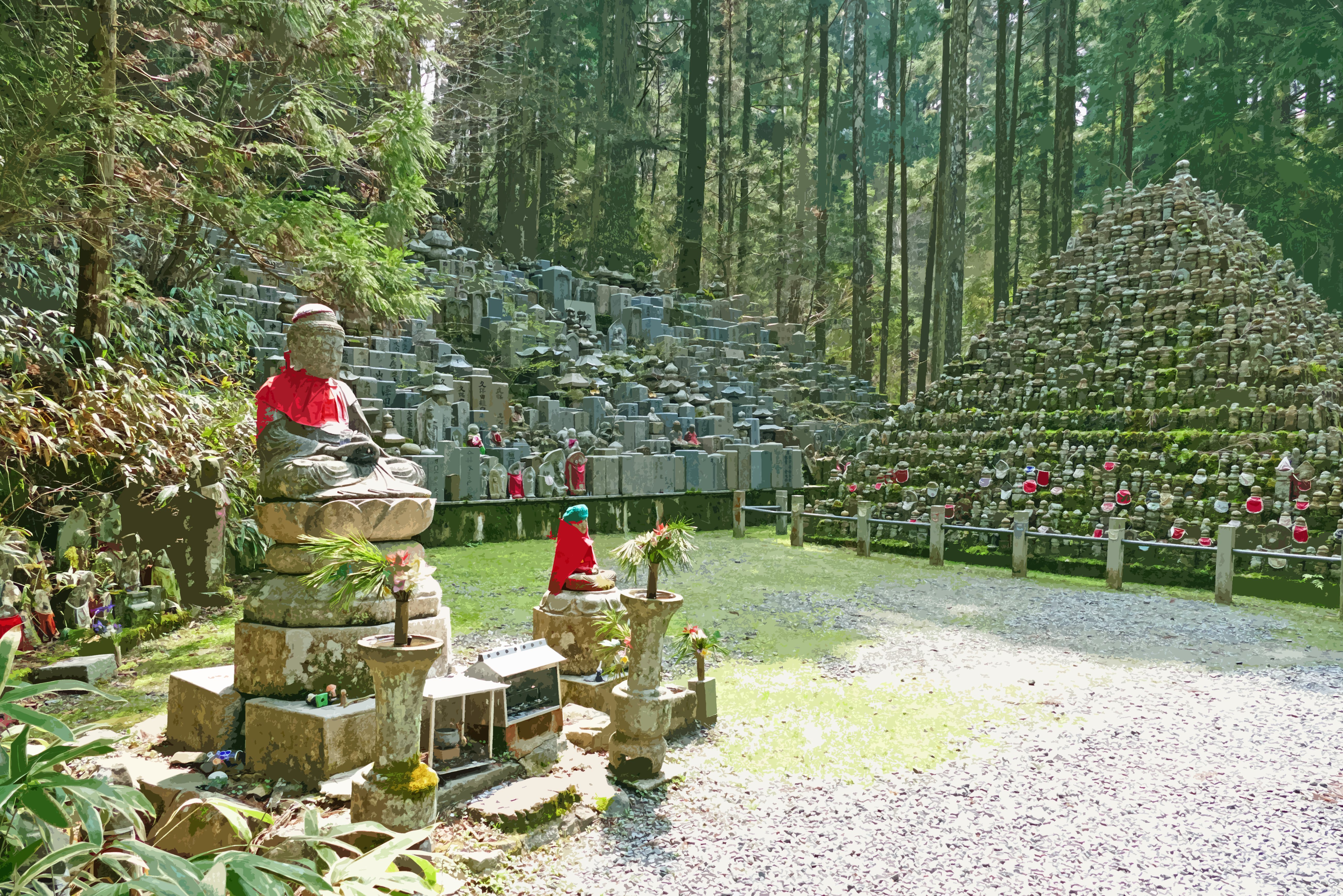 De heilige berg Mount Koya in Japan