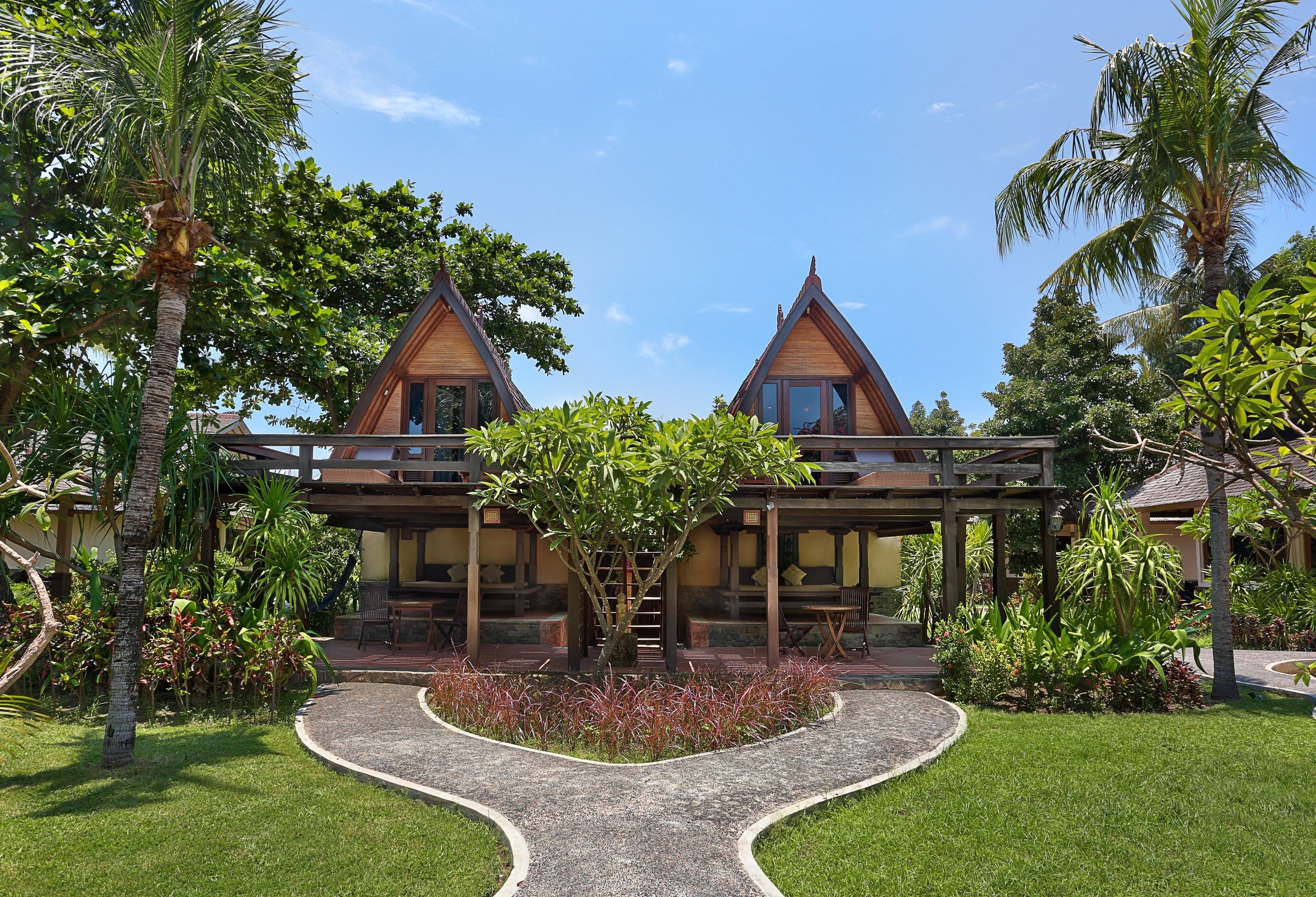 lumbung hut van vila ombak hotel op gili trawangan eilanden