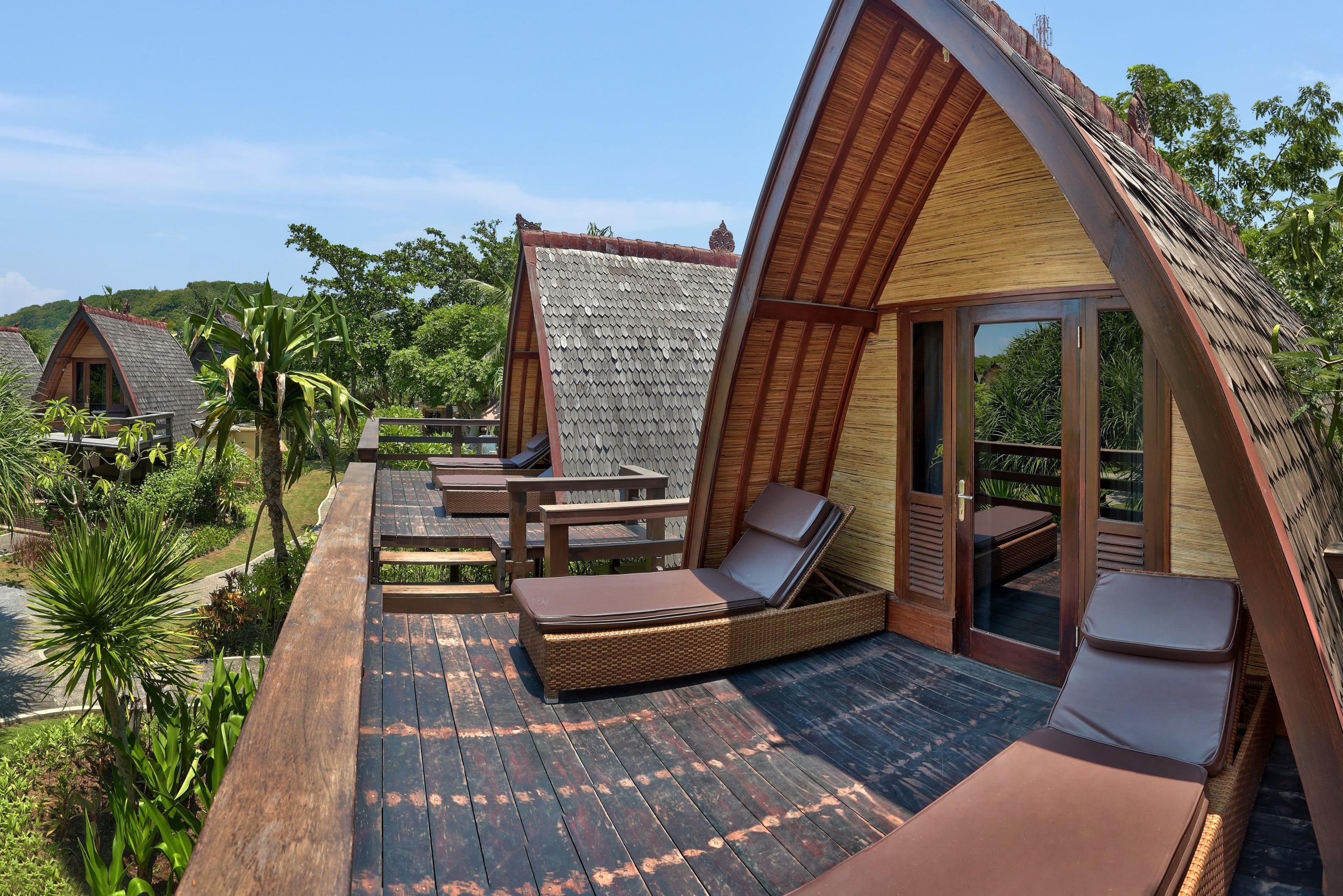 lumbung hut van vila ombak hotel op gili trawangan eilanden