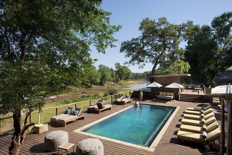 Pafuri Camp Kruger Park Zuid Afrika safari resort pool
