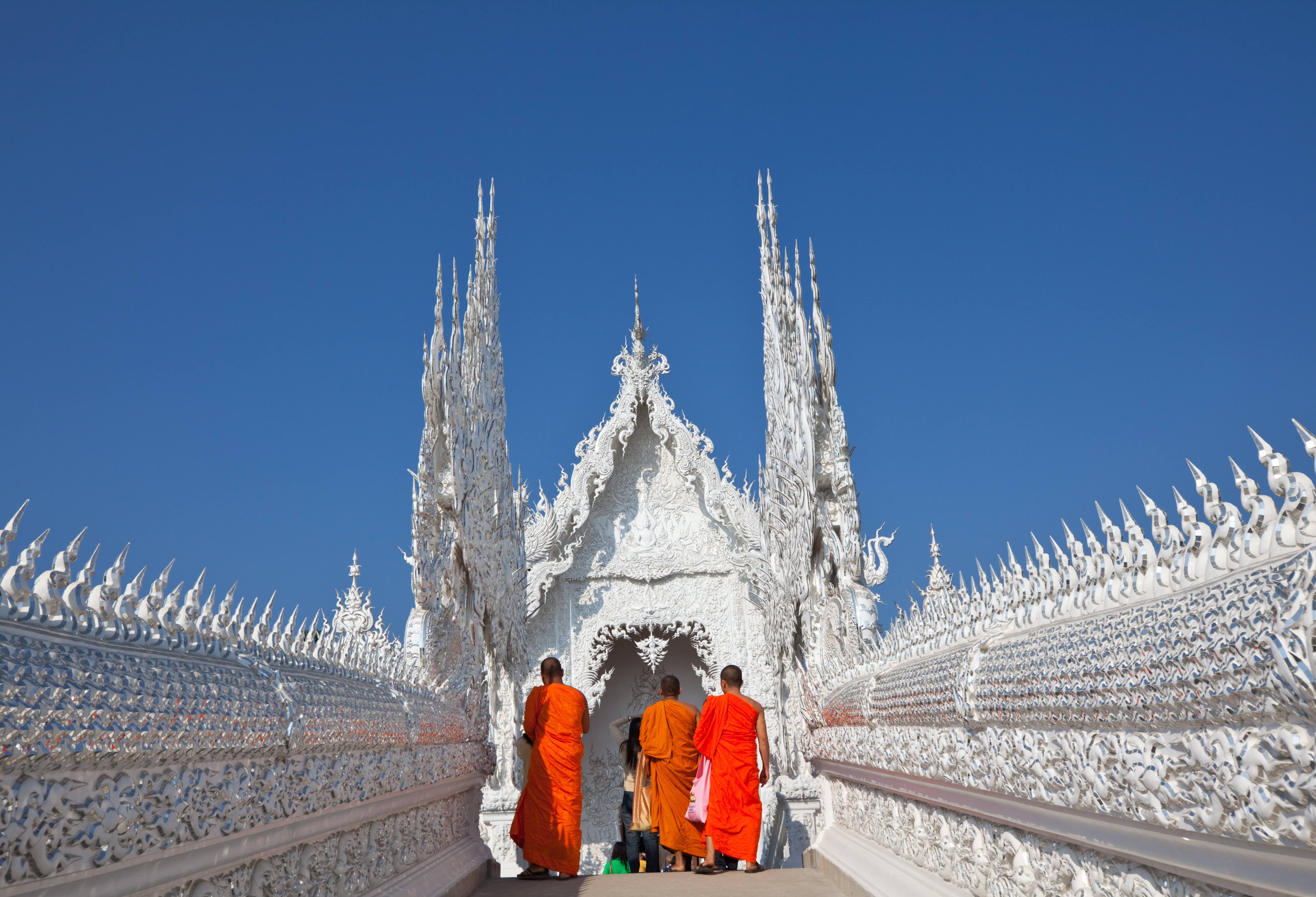 Wat Rong Khun in de regio Chiang Rai, Thailand