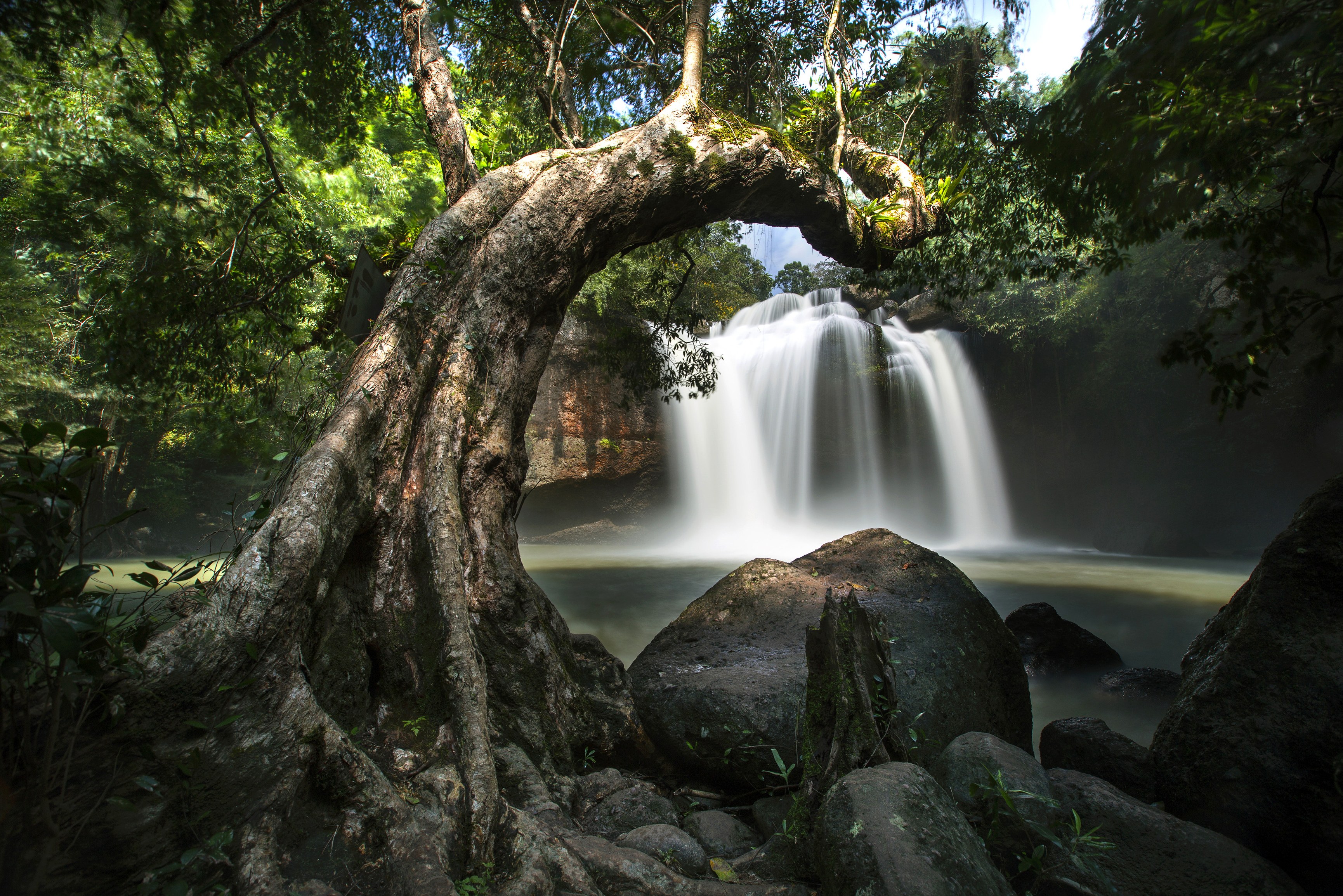 Haew Suwat waterval in Khao Yai National Park, Thailand