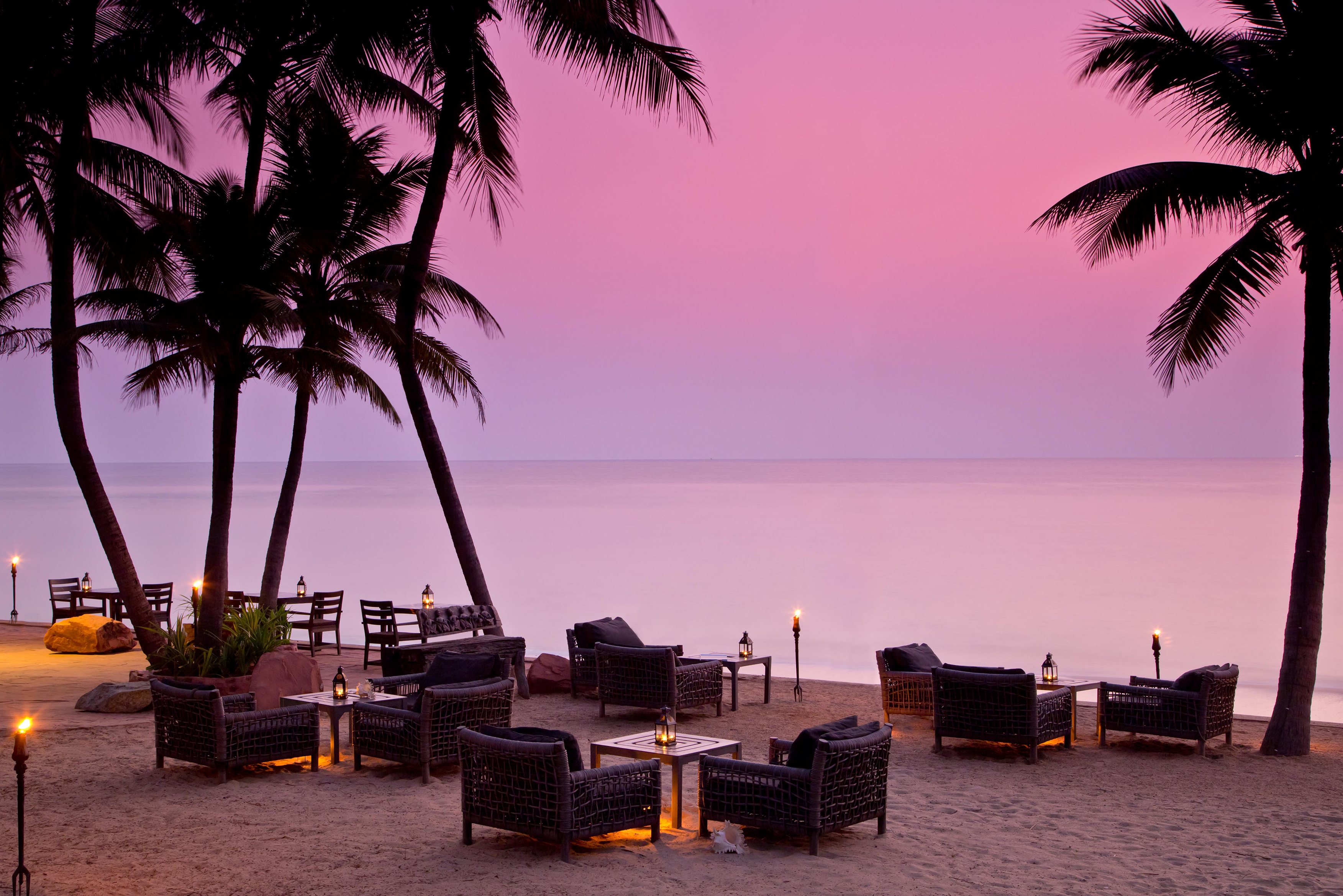 Beachfront restaurant van het Anantara Hua Hin, Thailand