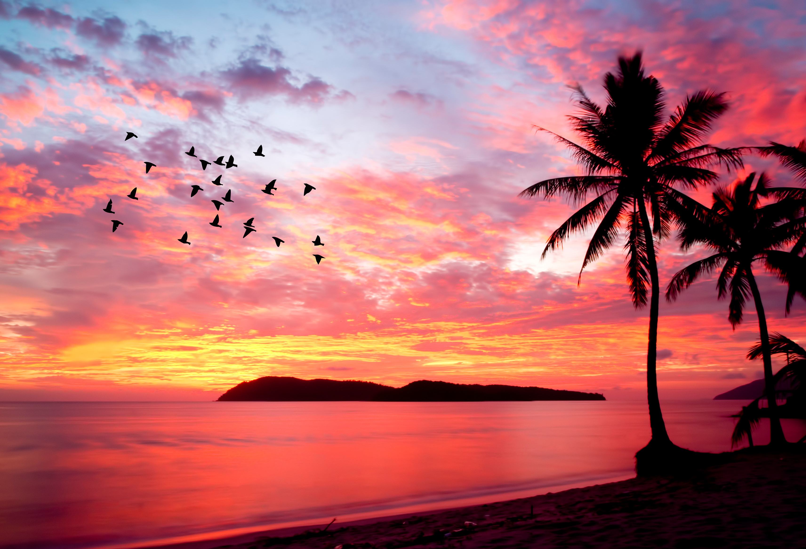 Langkawi zonsondergang op Rebak Island
