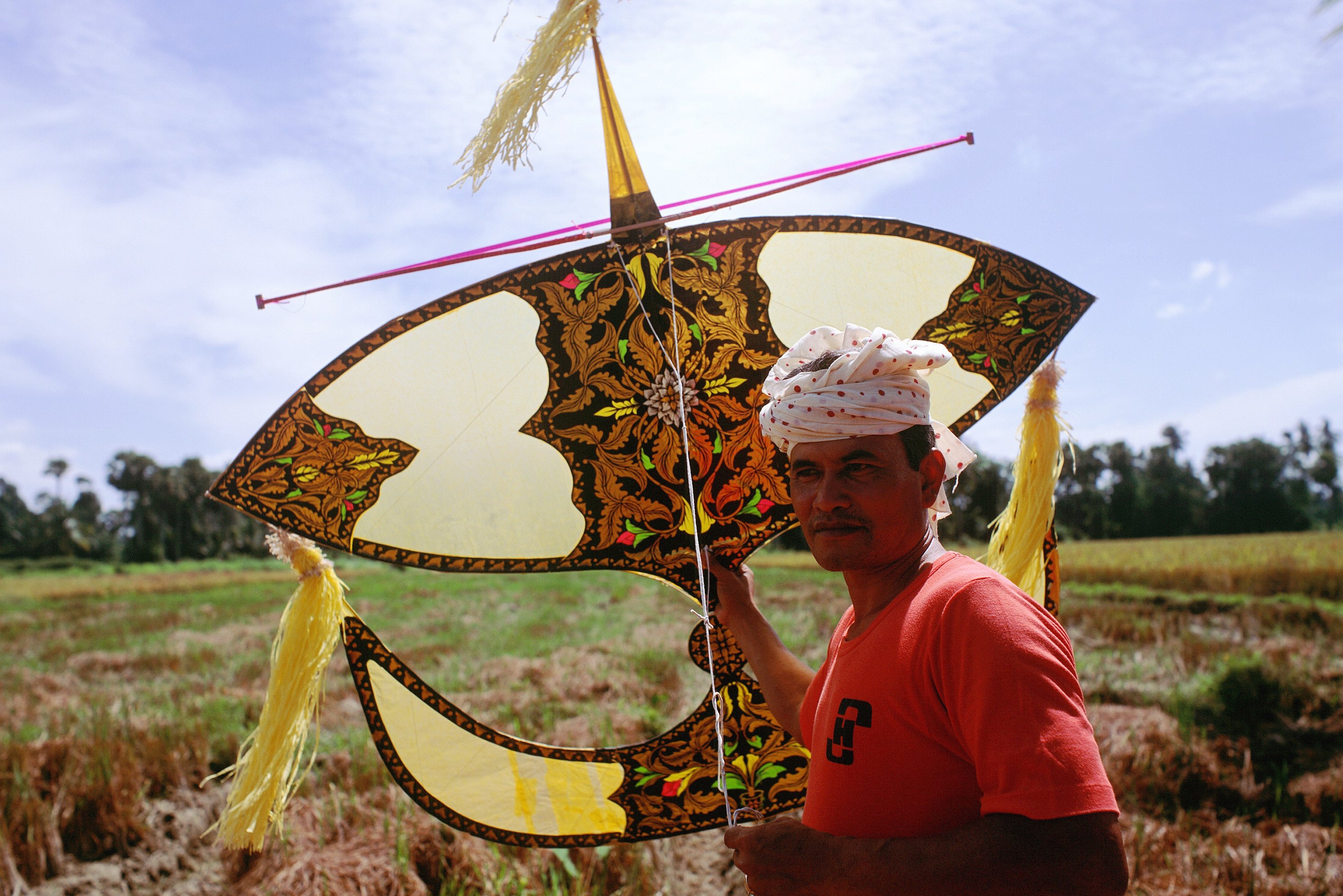 Traditionele vlieger in Kelantan Oost-Maleisië