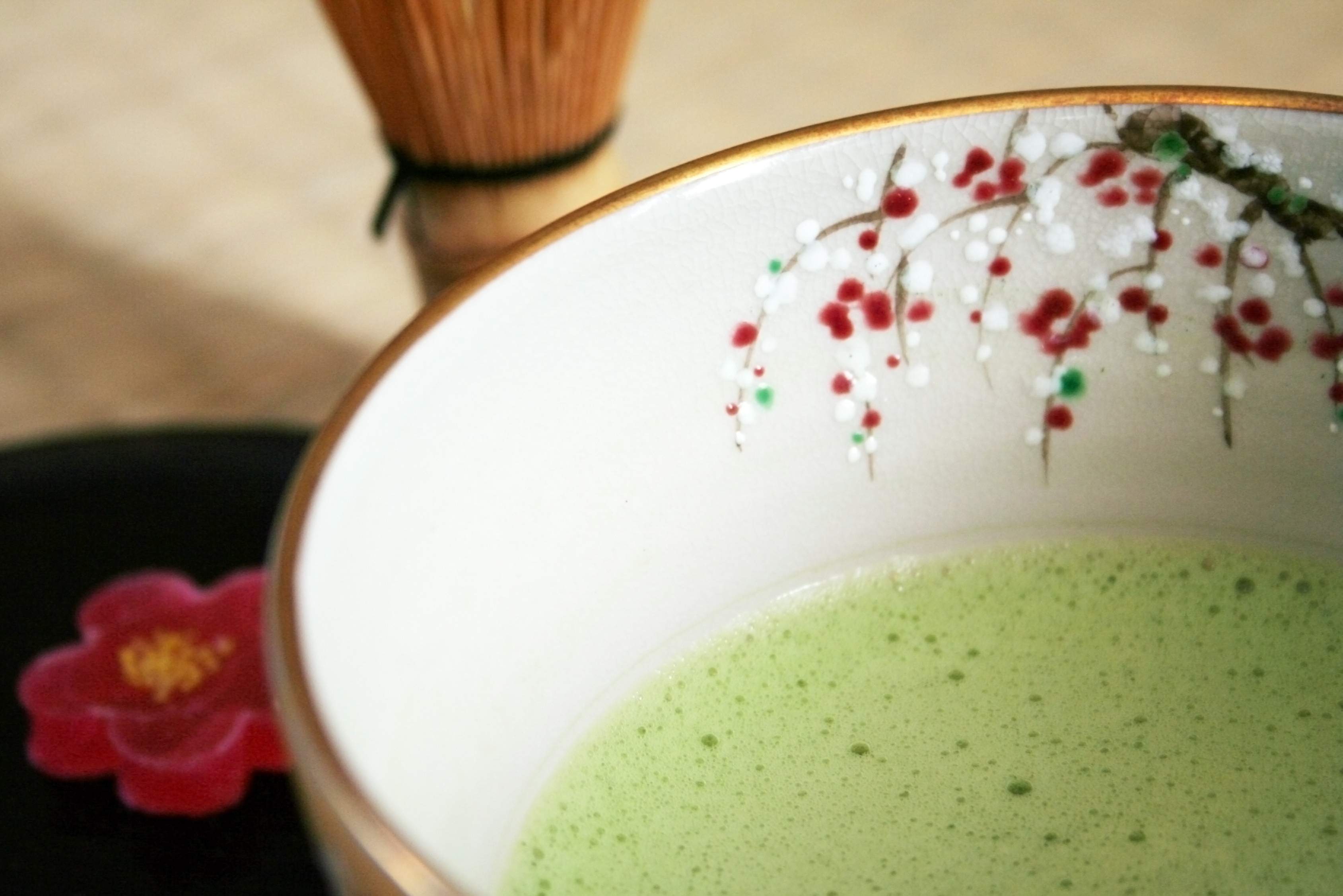 De beroemde groene thee in Uji Japan