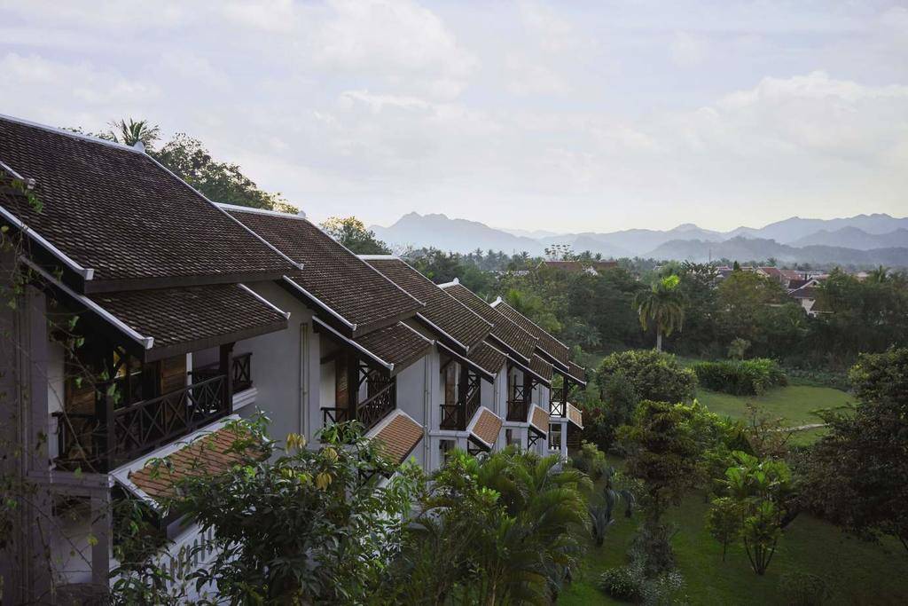 uitzicht van la residence phou vo view in laos luang prabang