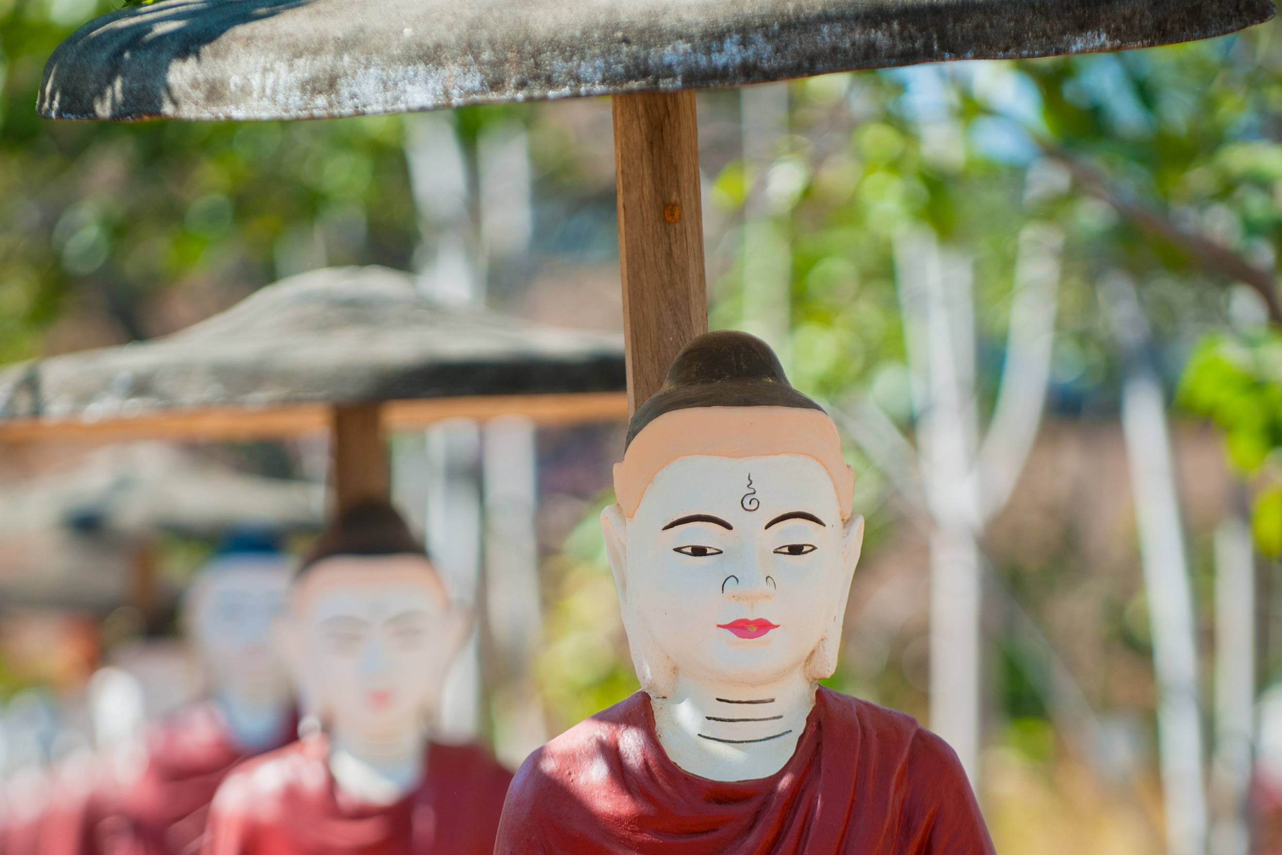 Boeddhabeelden in Monywa Myanmar