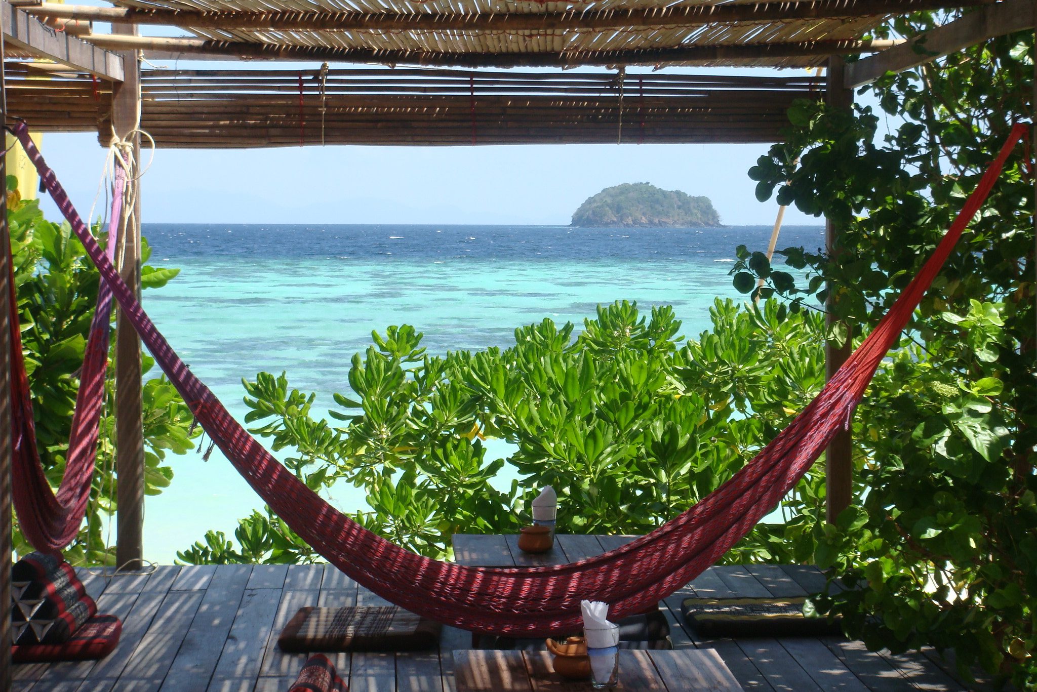 Relaxen in een hangmat op Koh Lipe, Thailand