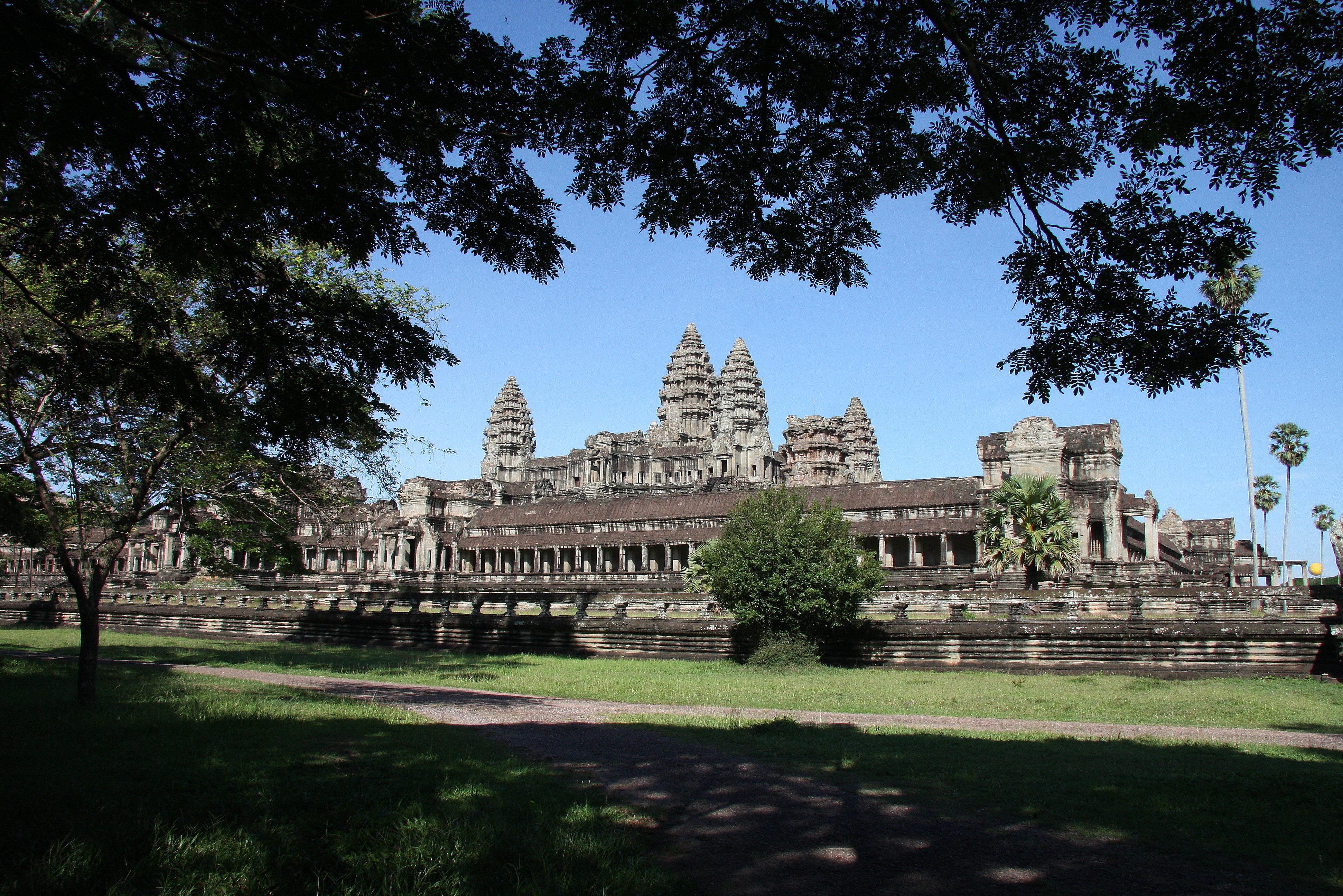 Angkor Wat in het Angkor tempelcomplex, Cambodja