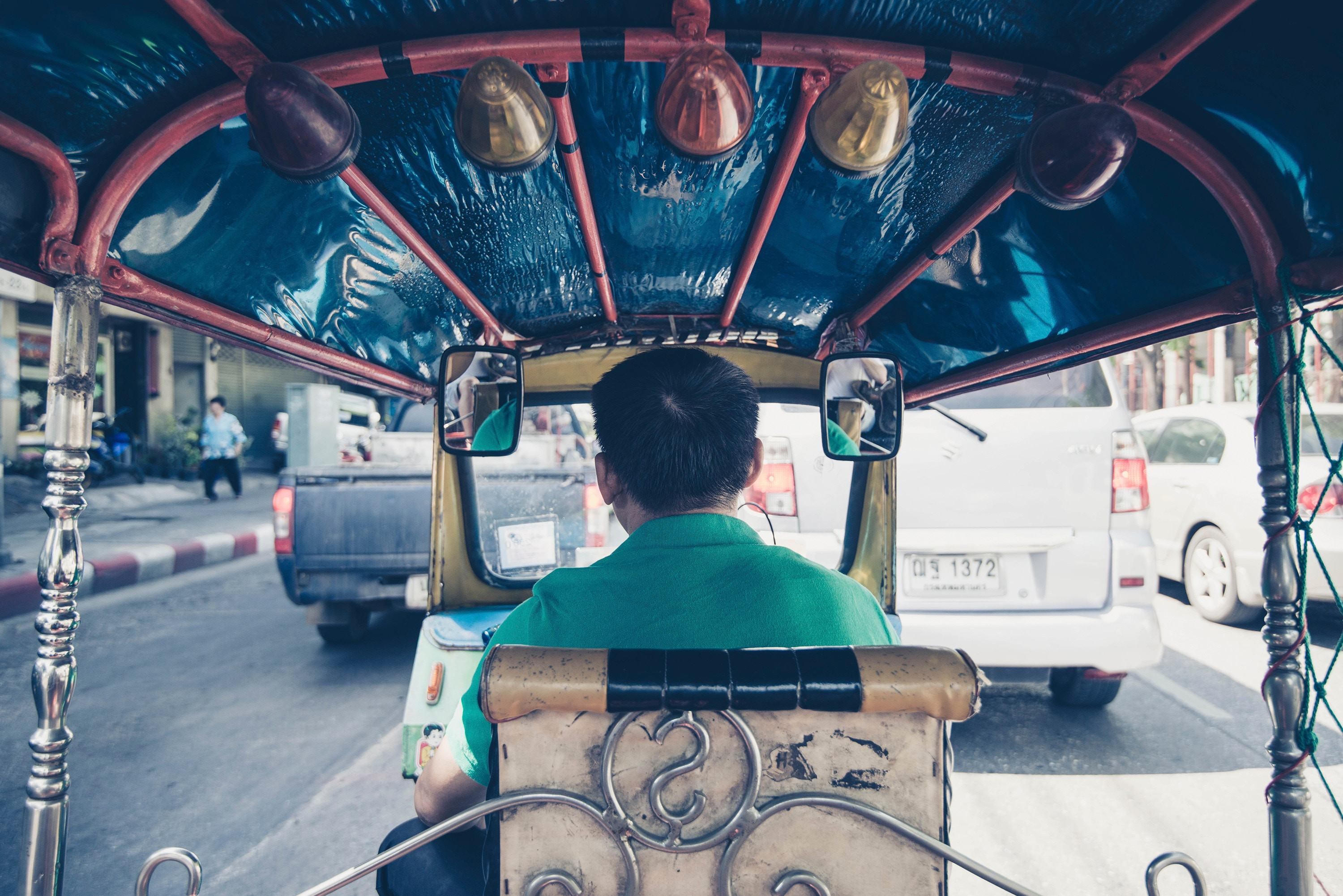 Bangkok ritje in een tuk tuk