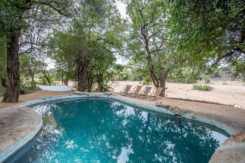 zwembad van umlani bush camp zuid afrika
