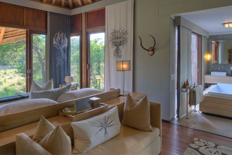 kamer van phinda private game reserve in zuid afrika