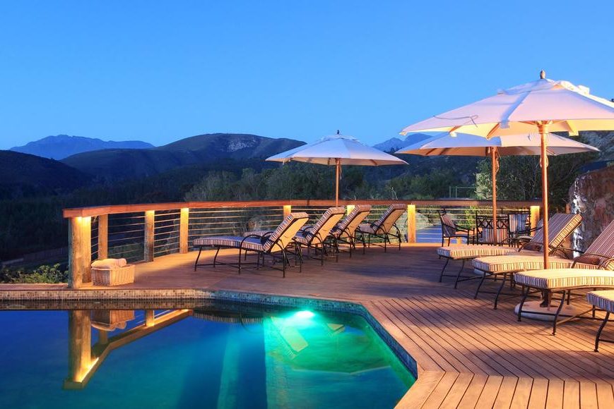 zwembad van botlierskop game reserve in zuid afrika