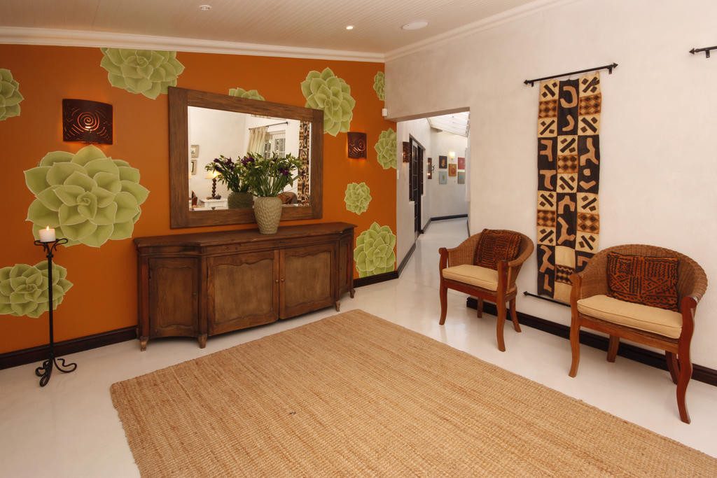 lobby van hotel the potting shed hermanus in zuid afrika