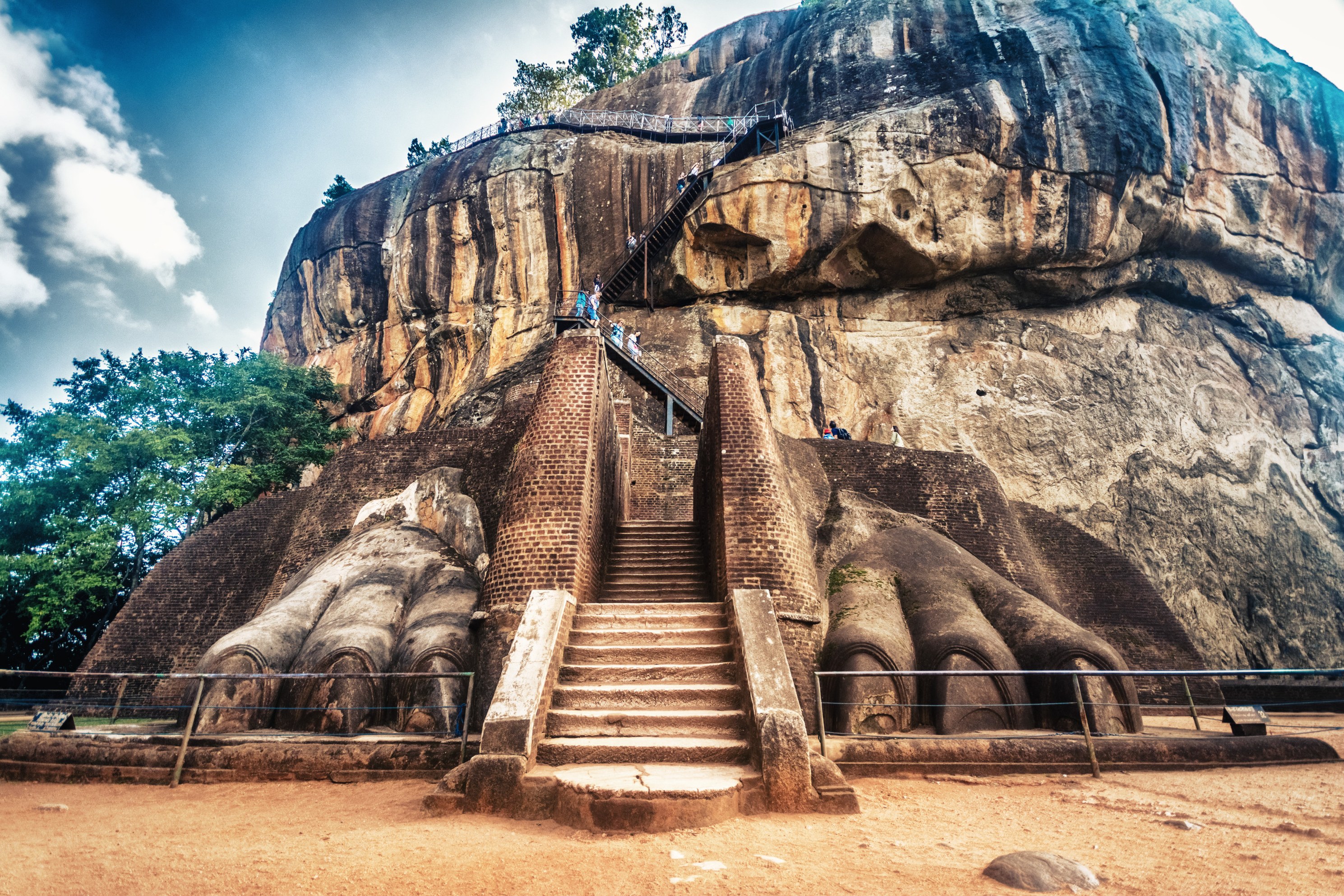 Leeuwenrots in Sigiriya Sri Lanka