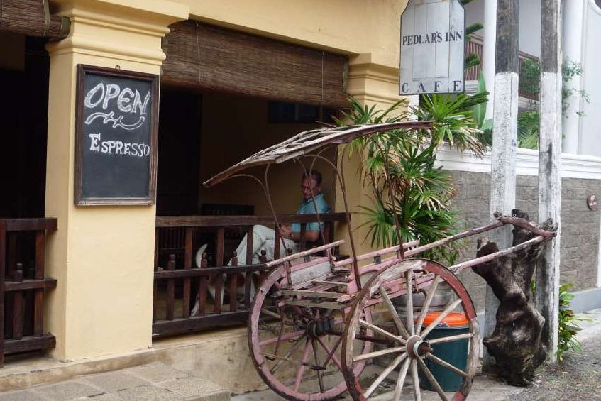 Straatbeeld in Galle Sri Lanka