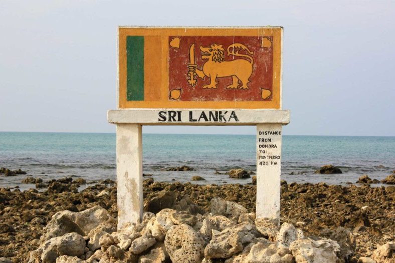 Het meest Noordelijke punt in Sri Lanka bij Point Pedro