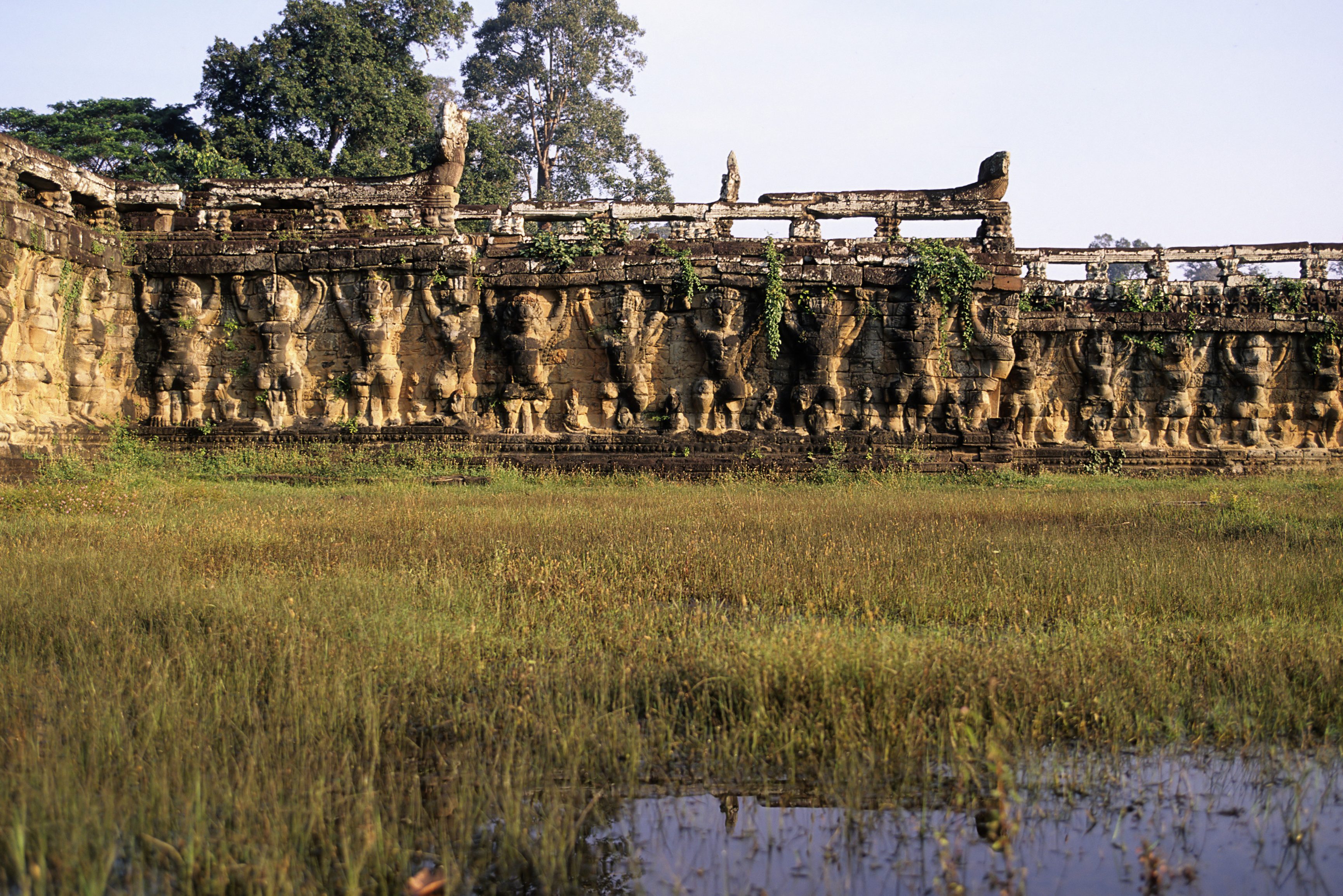 Terrace of the Leper King in het Angkor tempelcomplex in Cambodja