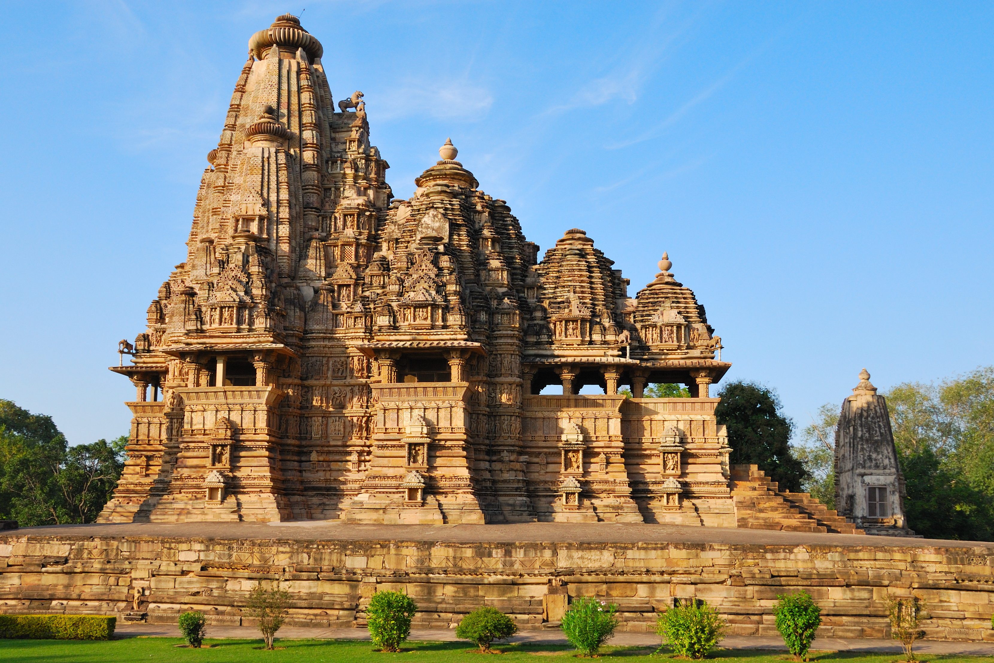 Tempels in Khajuraho in India