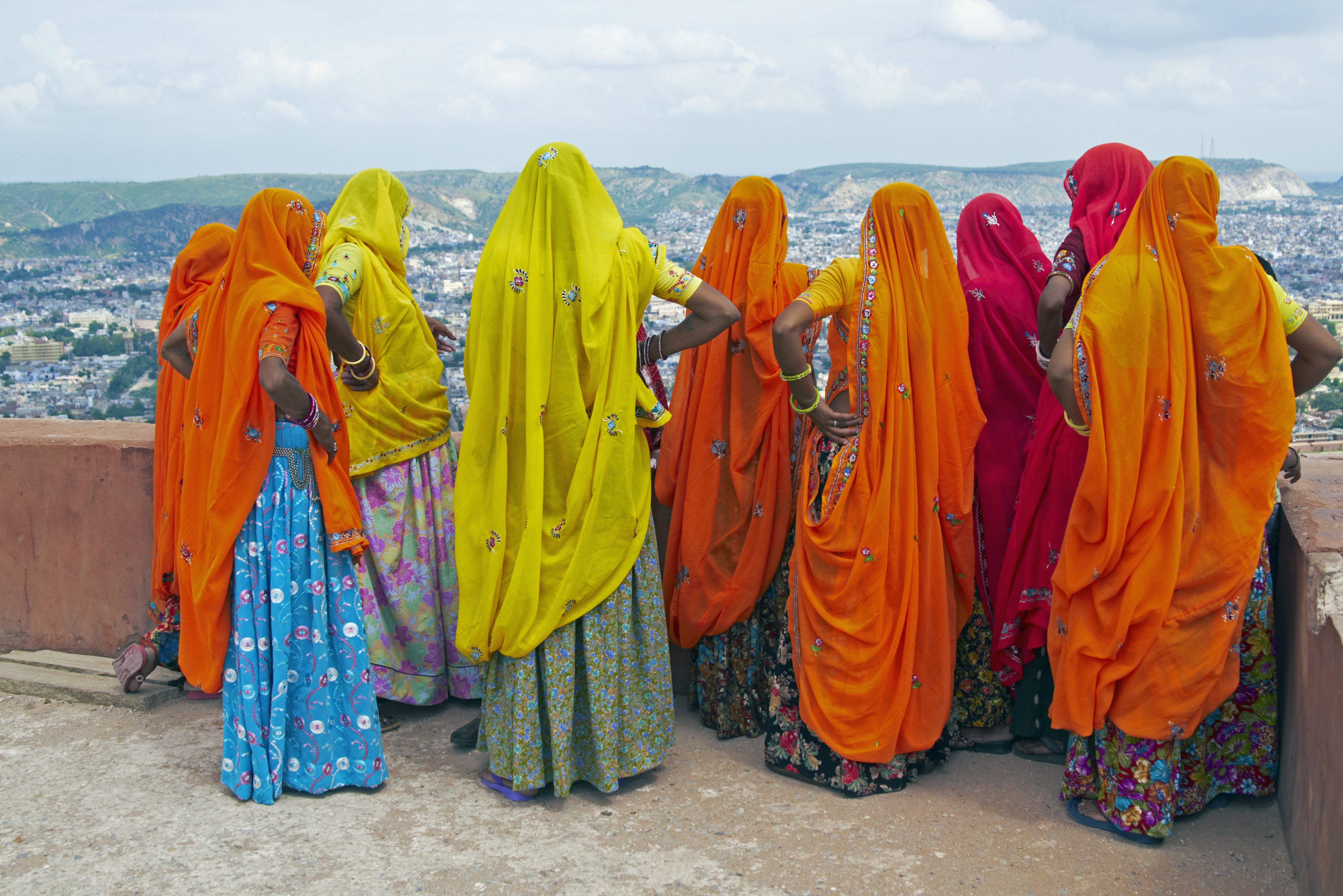 Uitzicht over Jaipur in India