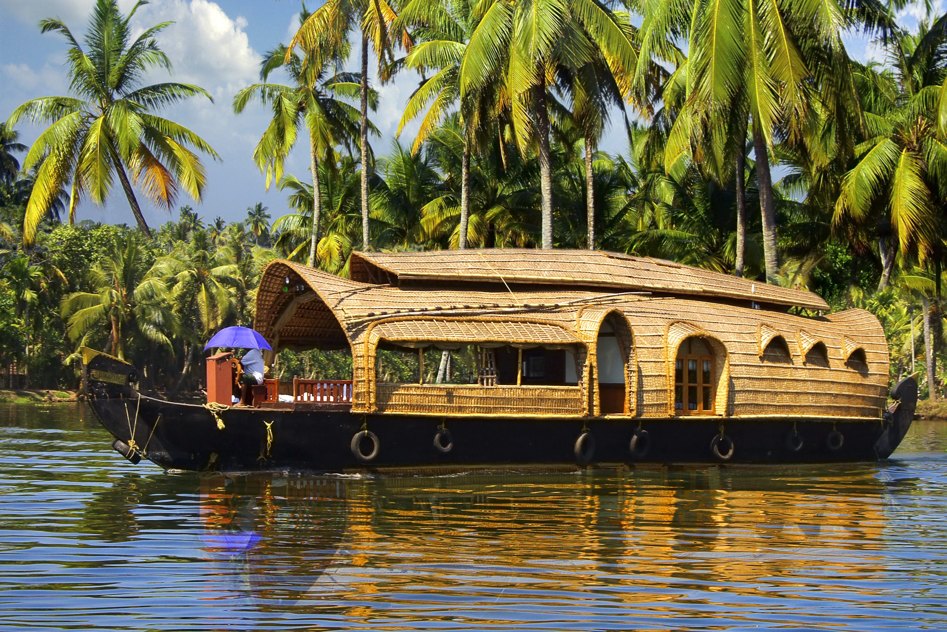 Houseboat in de Backwaters van Kerala