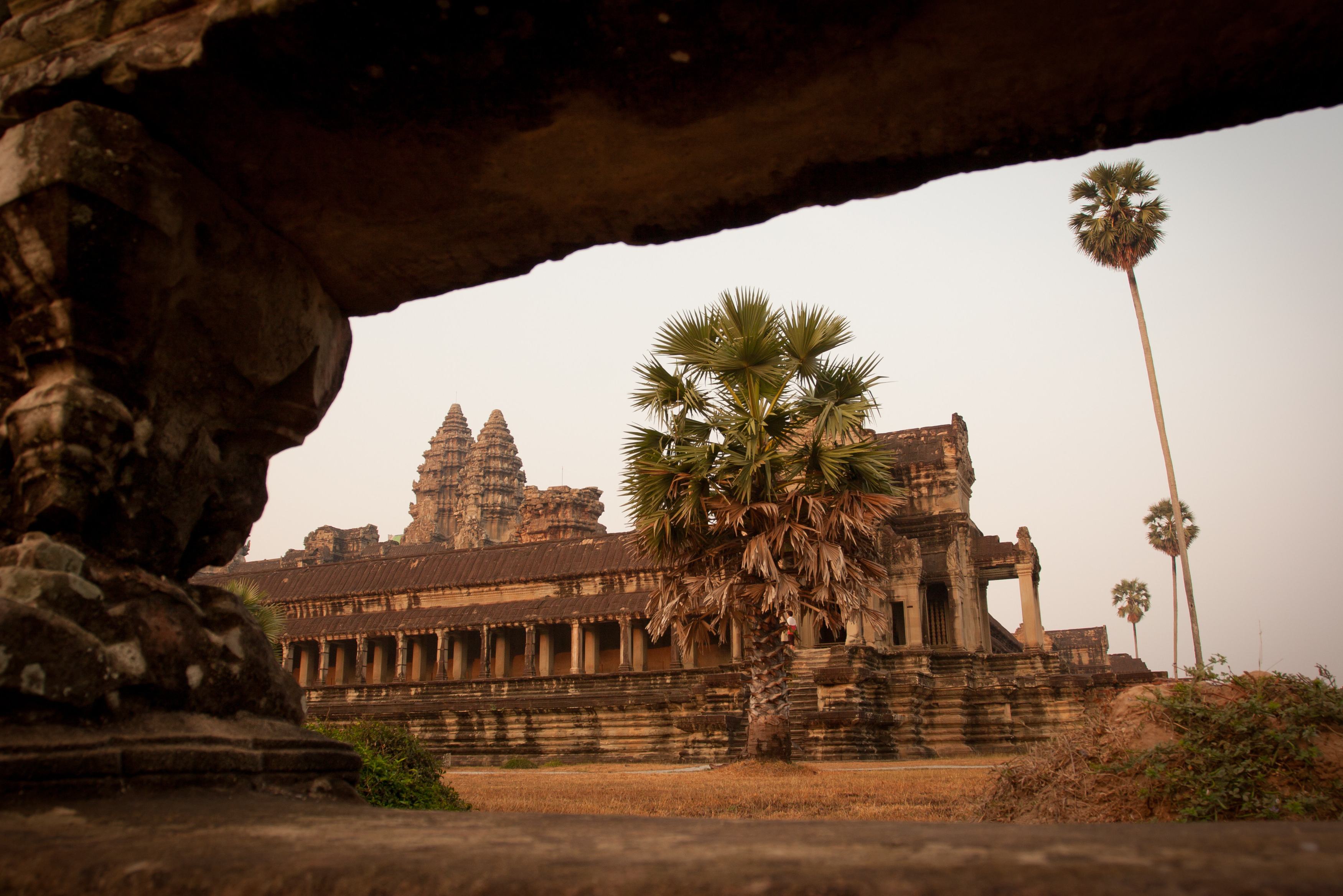 Angkor Wat in het Angkor tempelcomplex in Cambodja