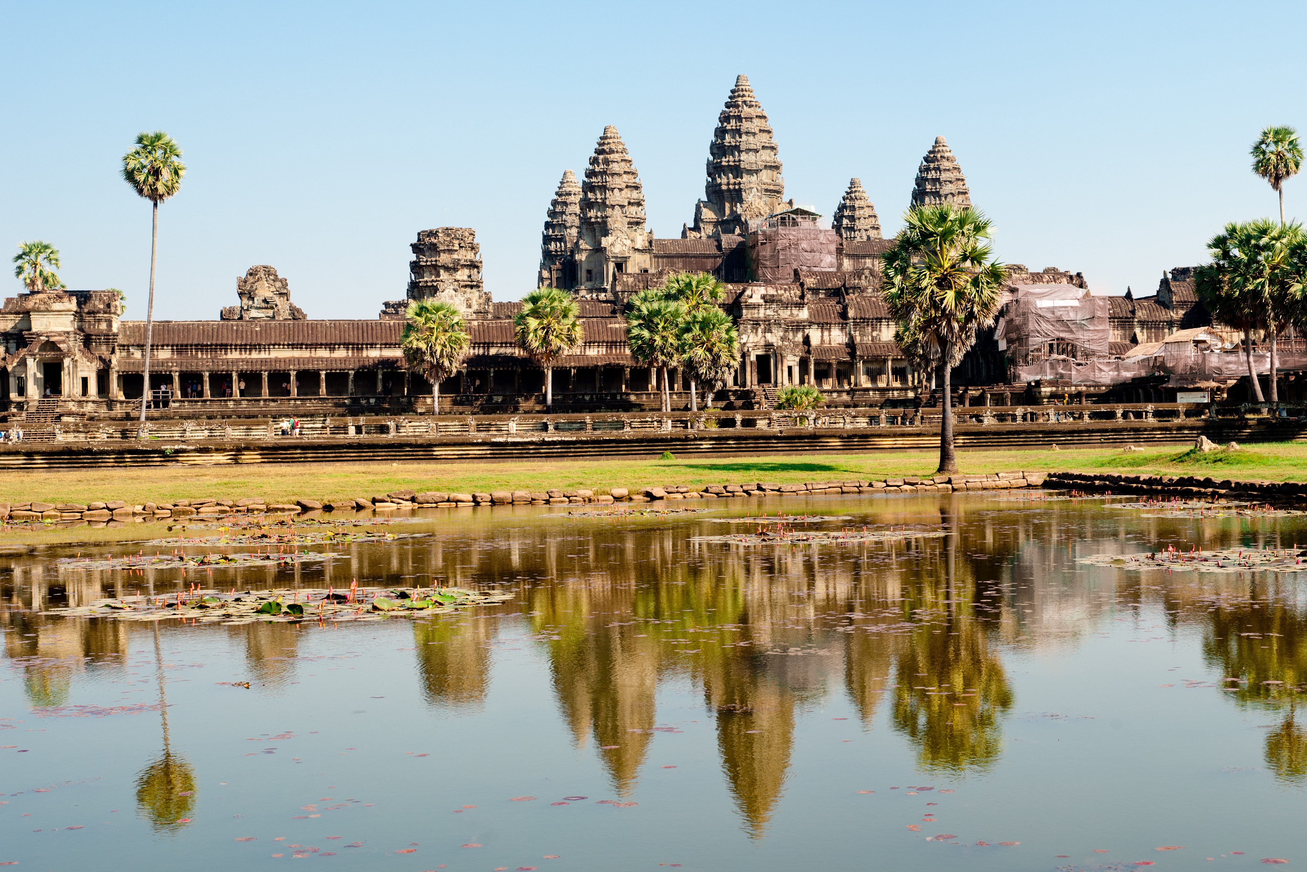 Angkor Wat in het Angkor tempelcomplex in Cambodja