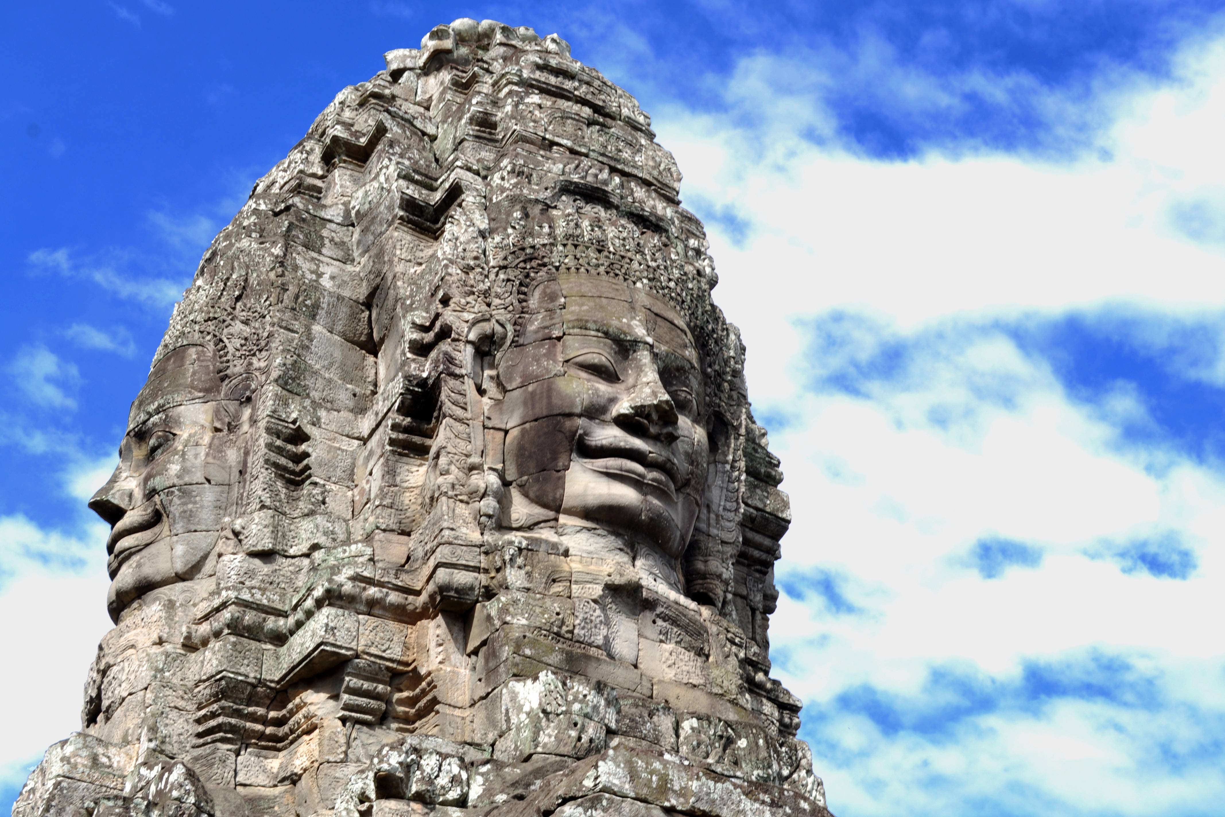 Bayon tempel in Angkor Thom in het Angkor tempelcomplex in Cambodja